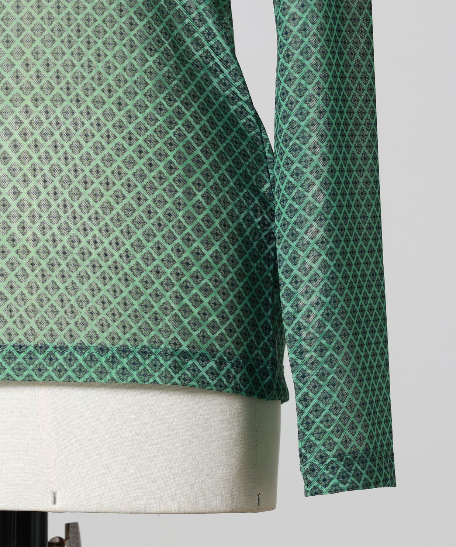 DRIES VAN NOTEN プリントタートルネックカットソー DRIES VAN NOTEN - DRIES VAN NOTEN プリントタートルネックカットソー