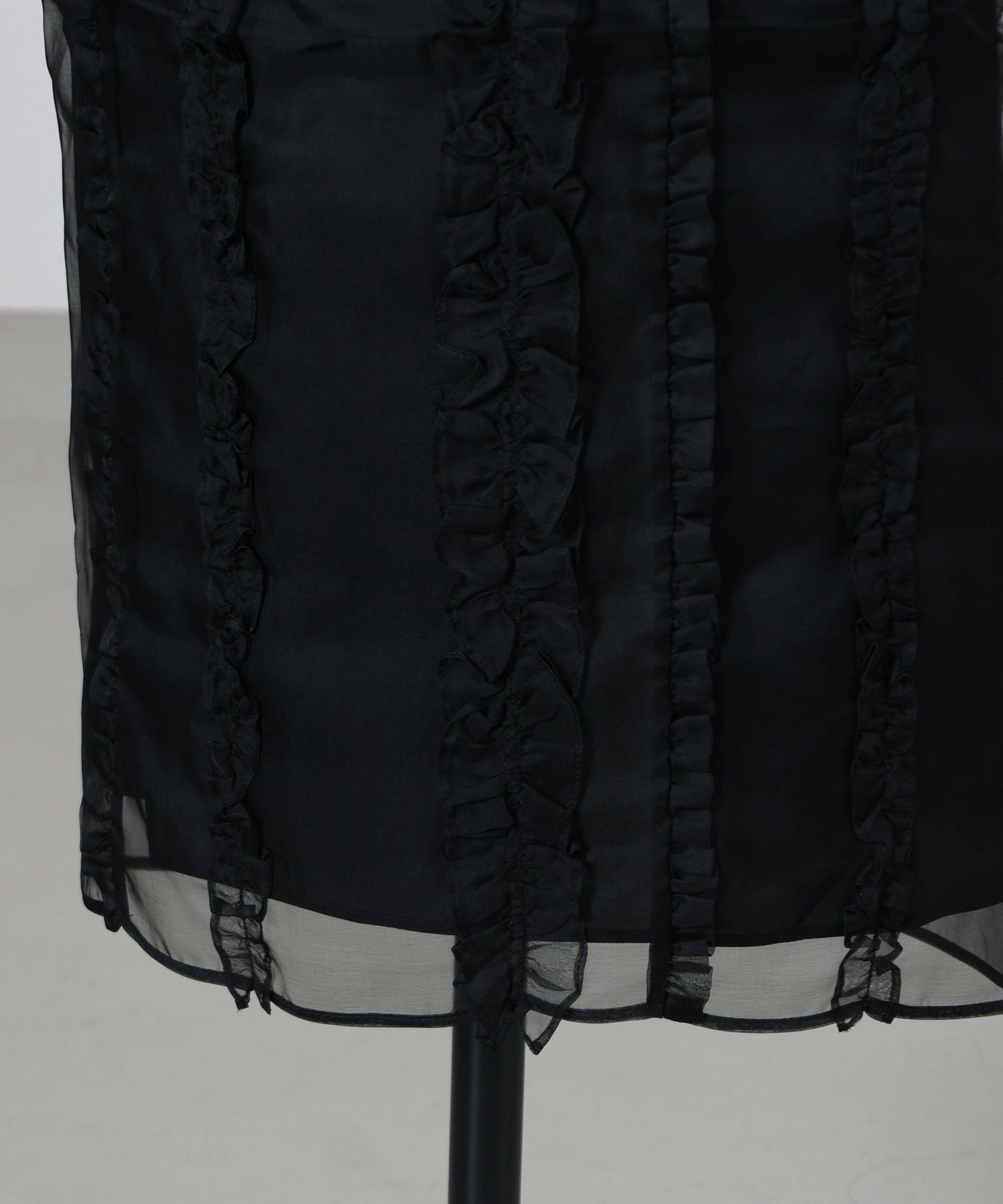 専用　Cecilie Bahnsen Ocean スカート　8サイズ黒 CECILIE BAHNSEN Ocean ruffled silk-organza midi skirt | NET-A-PORTER