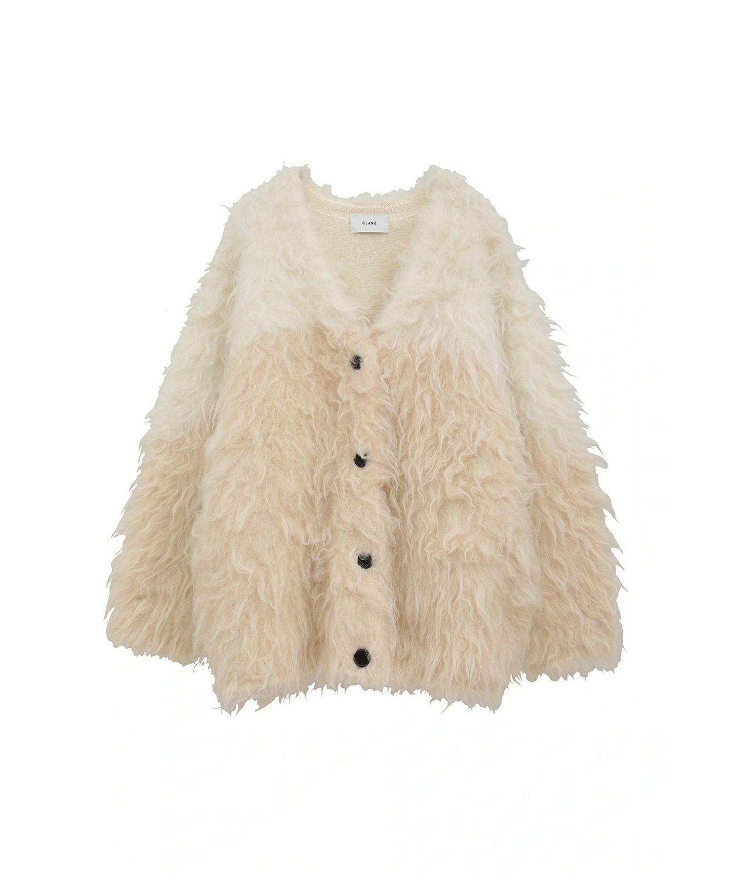 CLANE(クラネ)】 BI COLOR SHAGGY KNIT CARDIGAN｜PARIGOT ONLINE