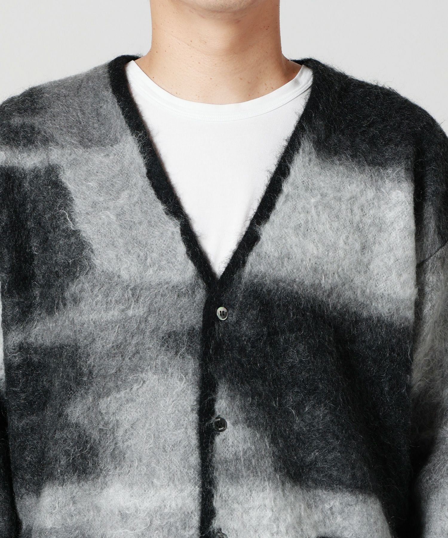 YOKE(ヨーク)】 Kid Mohair Jacquard Cardigan｜PARIGOT ONLINE