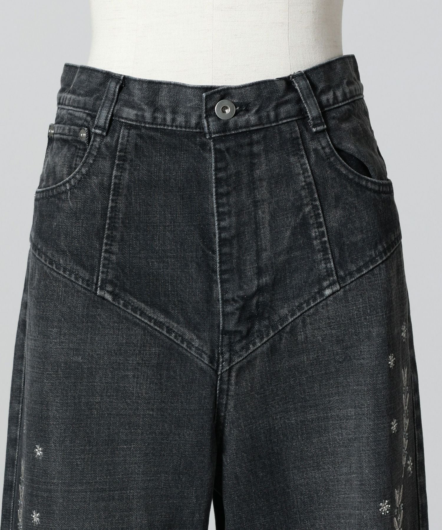 FETICO(フェティコ)】 EMBROIDERED STRAIGHT JEANS｜PARIGOT ONLINE