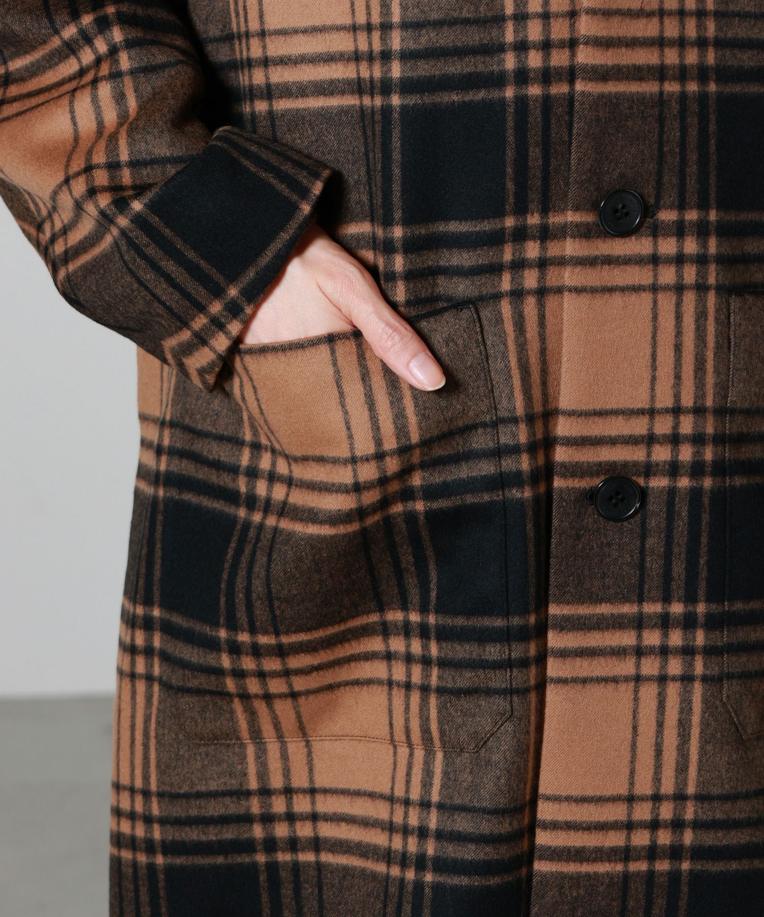HYKE(ハイク)】 PLAID COAT｜PARIGOT ONLINE（パリゴオンライン）