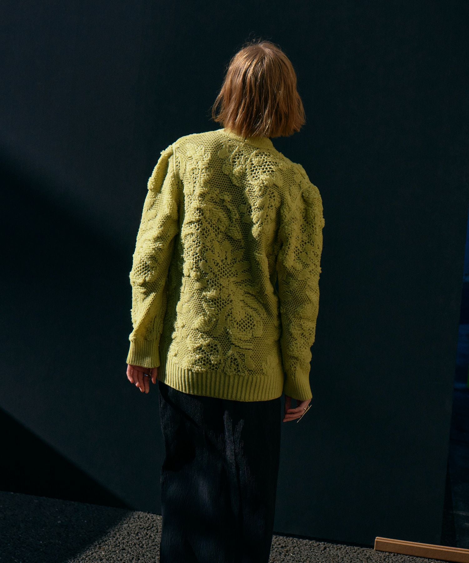 PHOTOCOPIEU(フォトコピュー)】 ORINA PUFF SHOULDER CARDIGAN
