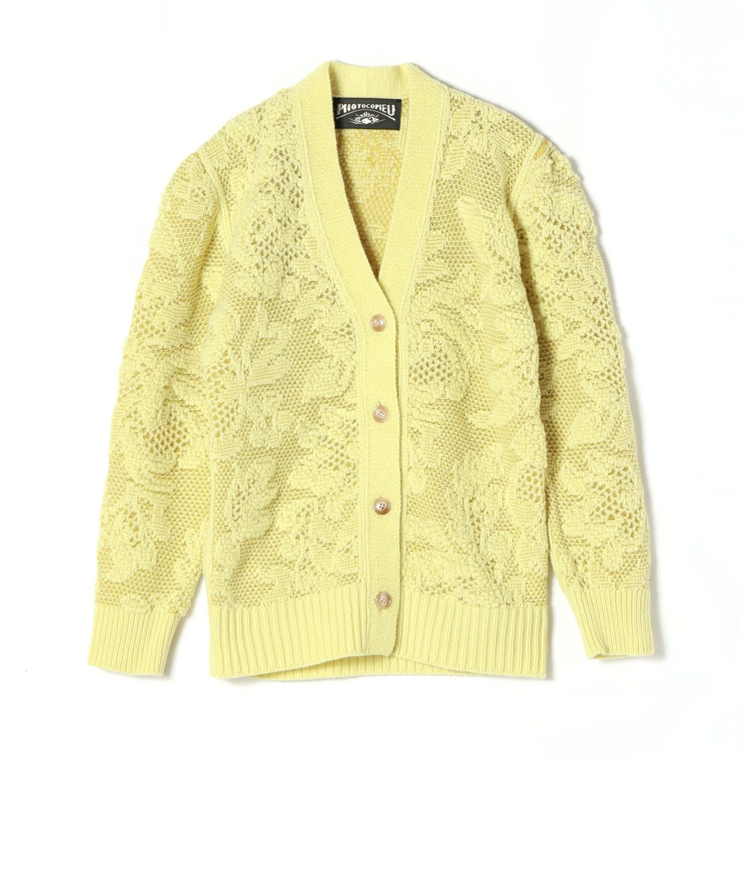 PHOTOCOPIEU(フォトコピュー)】 ORINA PUFF SHOULDER CARDIGAN