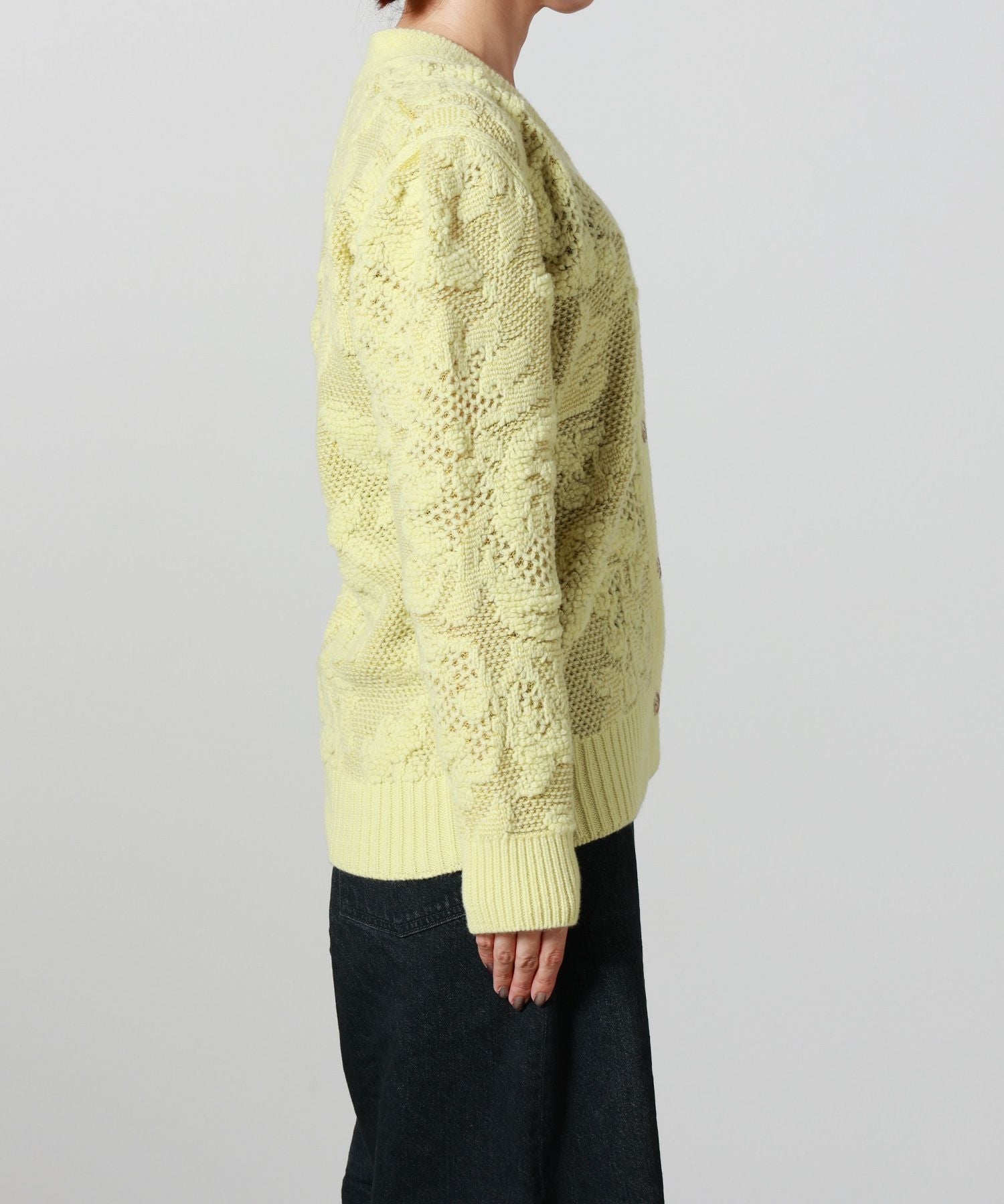 PHOTOCOPIEU(フォトコピュー)】 ORINA PUFF SHOULDER CARDIGAN