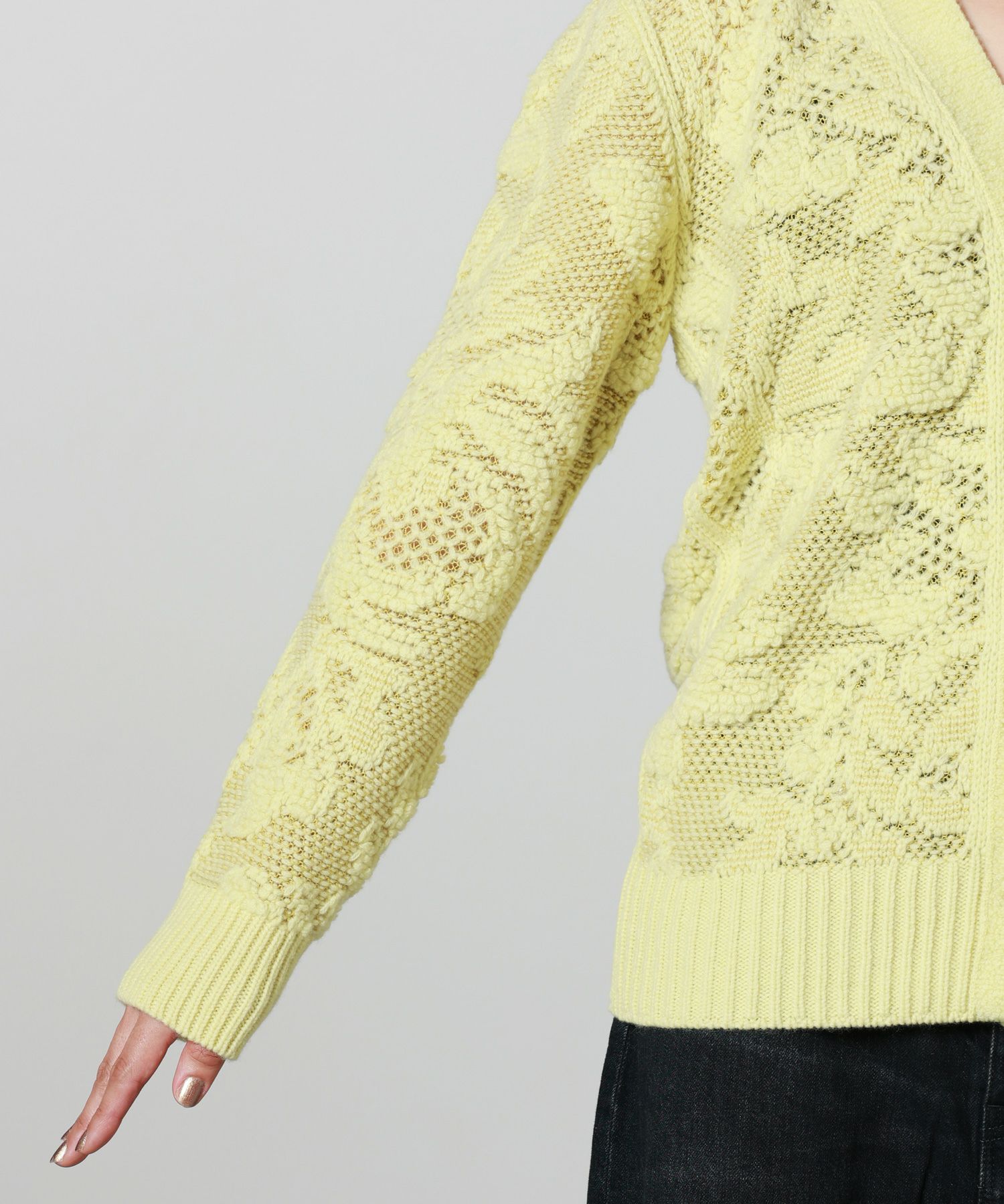フォトコピュー PHOTOCOPIEU アルパカ ニット カーディガン 38 25AW】PHOTOCOPIEU フォトコピュー / OFF-SHOULDER SWEATER / オフ