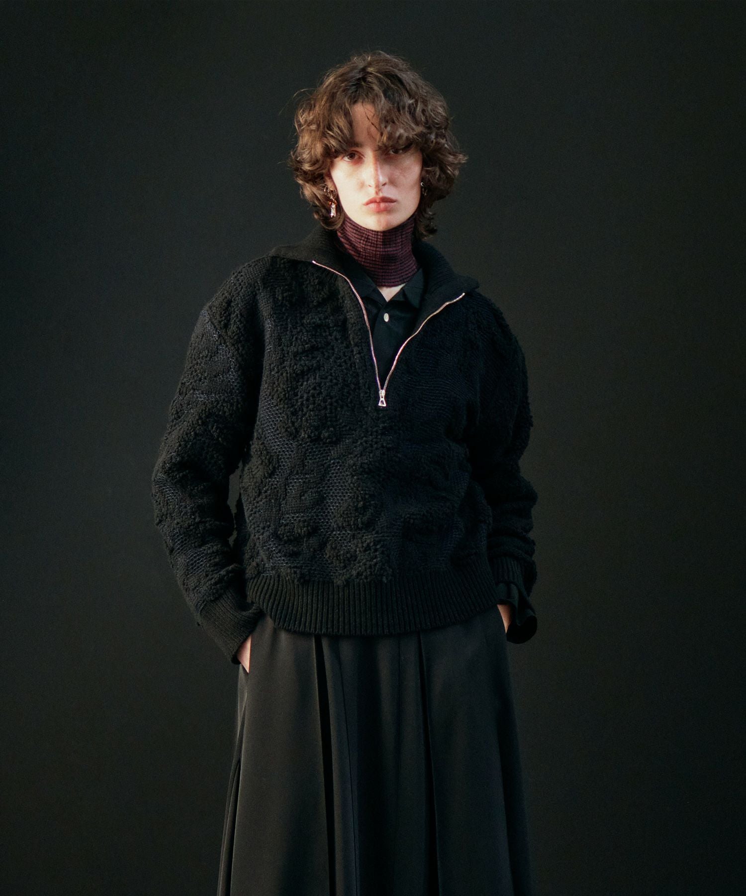 PHOTOCOPIEU(フォトコピュー)】 TATE HALF-ZIP SWEATER｜PARIGOT