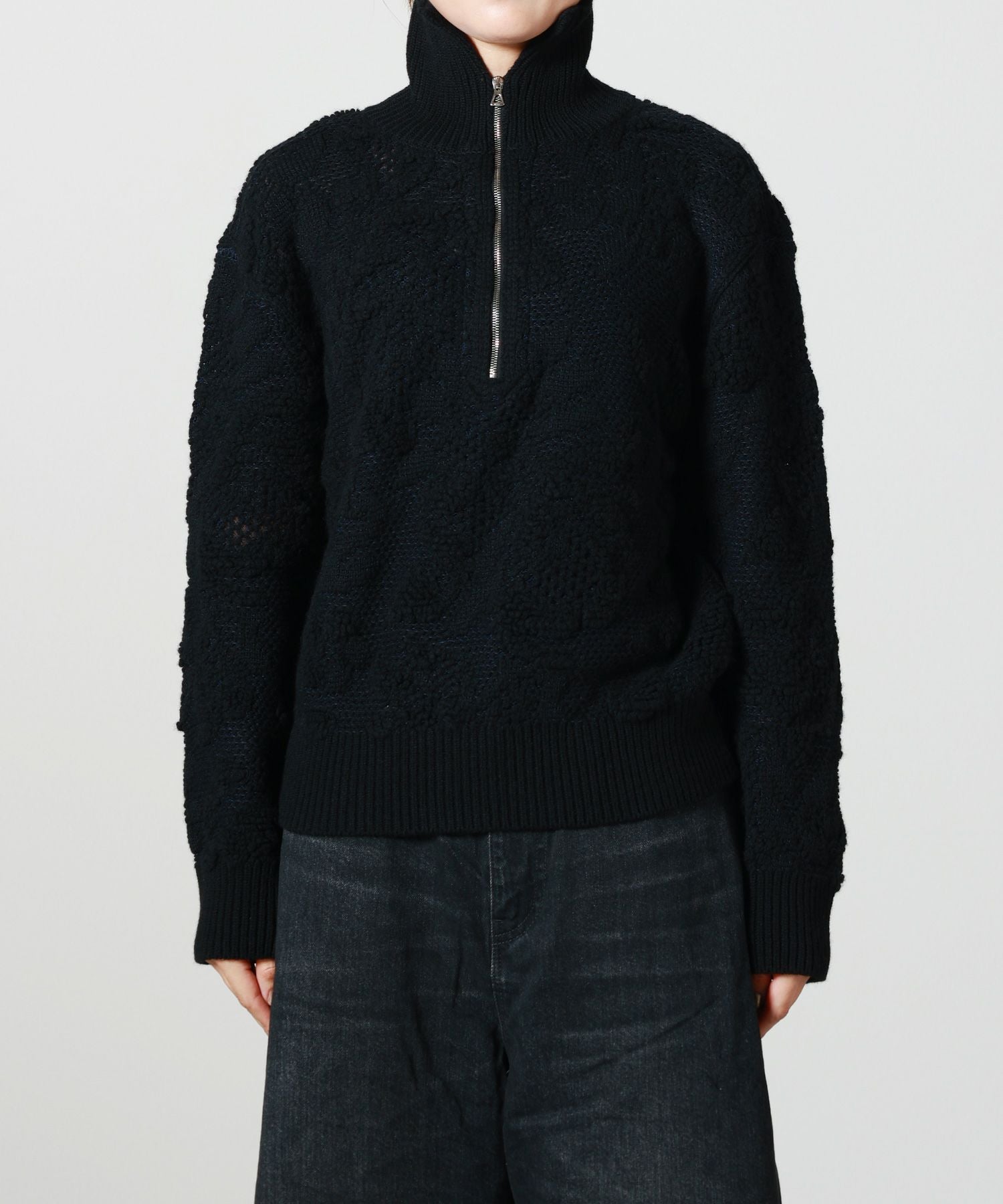 フォトコピュー PHOTOCOPIEU TATE ニット PHOTOCOPIEU(フォトコピュー)】 TATE HALF-ZIP SWEATER｜PARIGOT