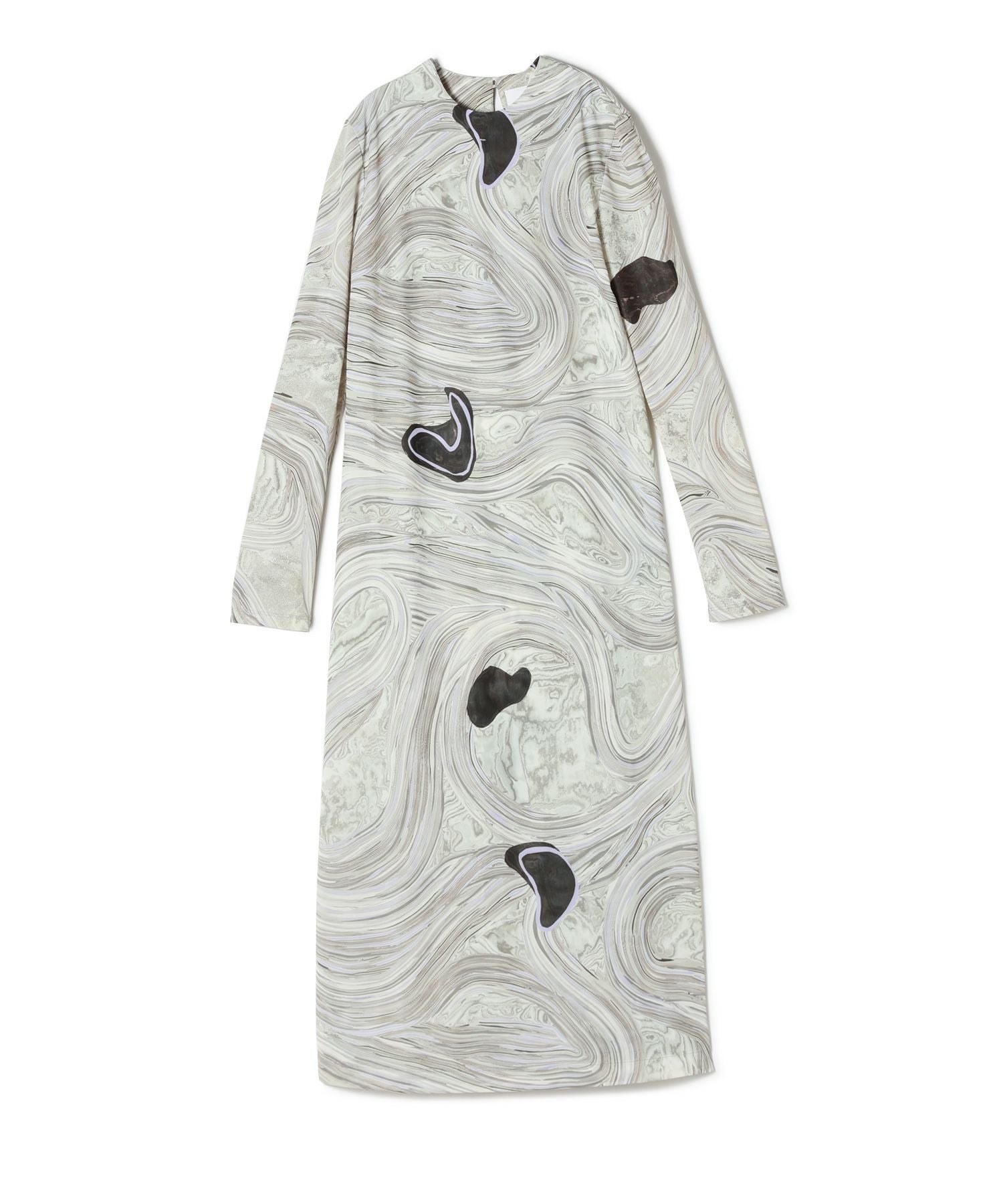 Mame Kurogouchi(マメ クロゴウチ)】 Marble Print Jersey Dress