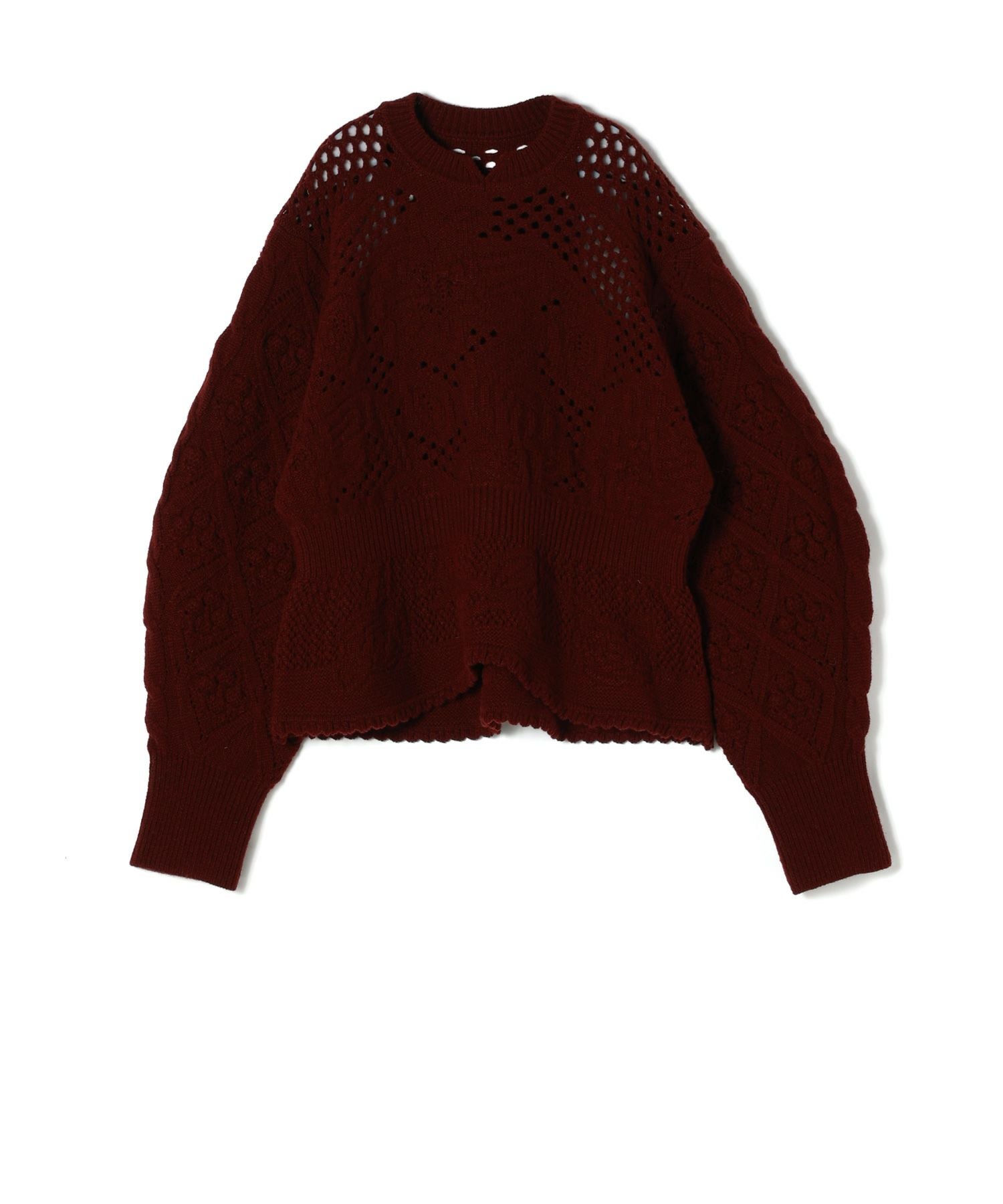 Mame Kurogouchi(マメ クロゴウチ)】 Multi Pattern Low Gauge Knitted