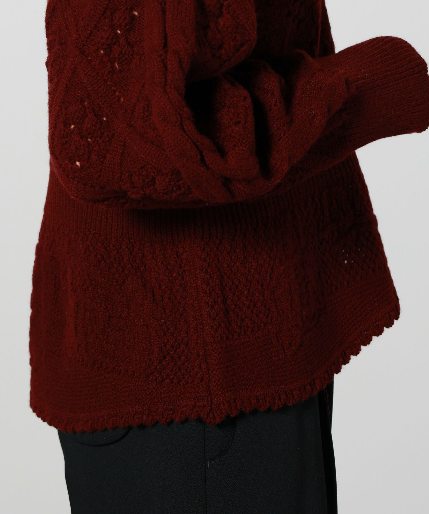 Mame Kurogouchi(マメ クロゴウチ)】 Multi Pattern Low Gauge Knitted