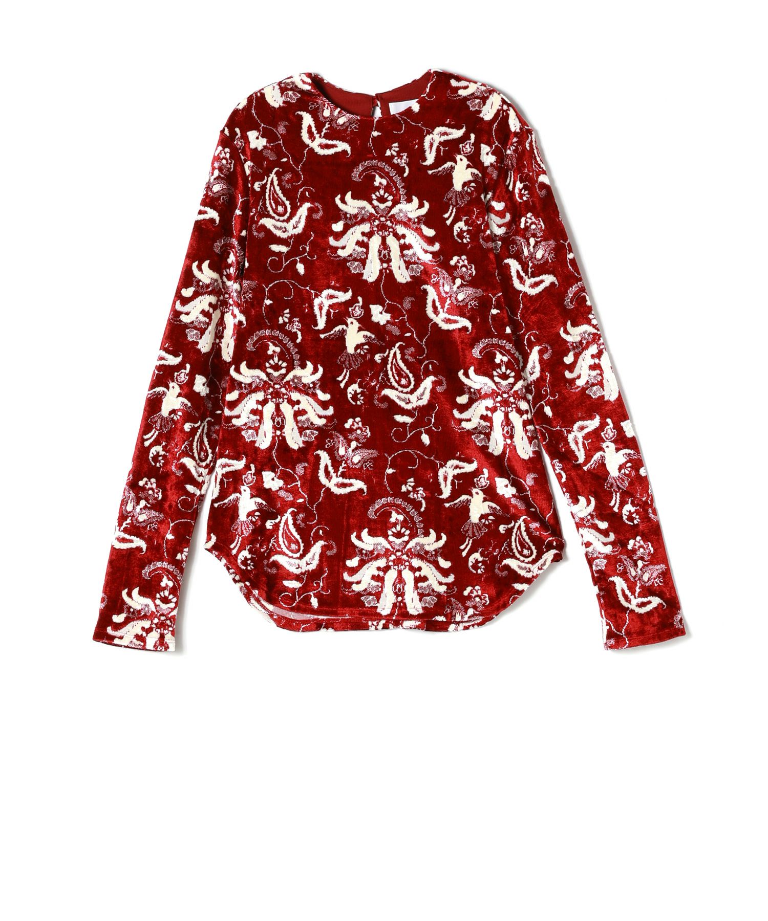 Mame Kurogouchi(マメ クロゴウチ)】 Velour Jersey Top｜PARIGOT