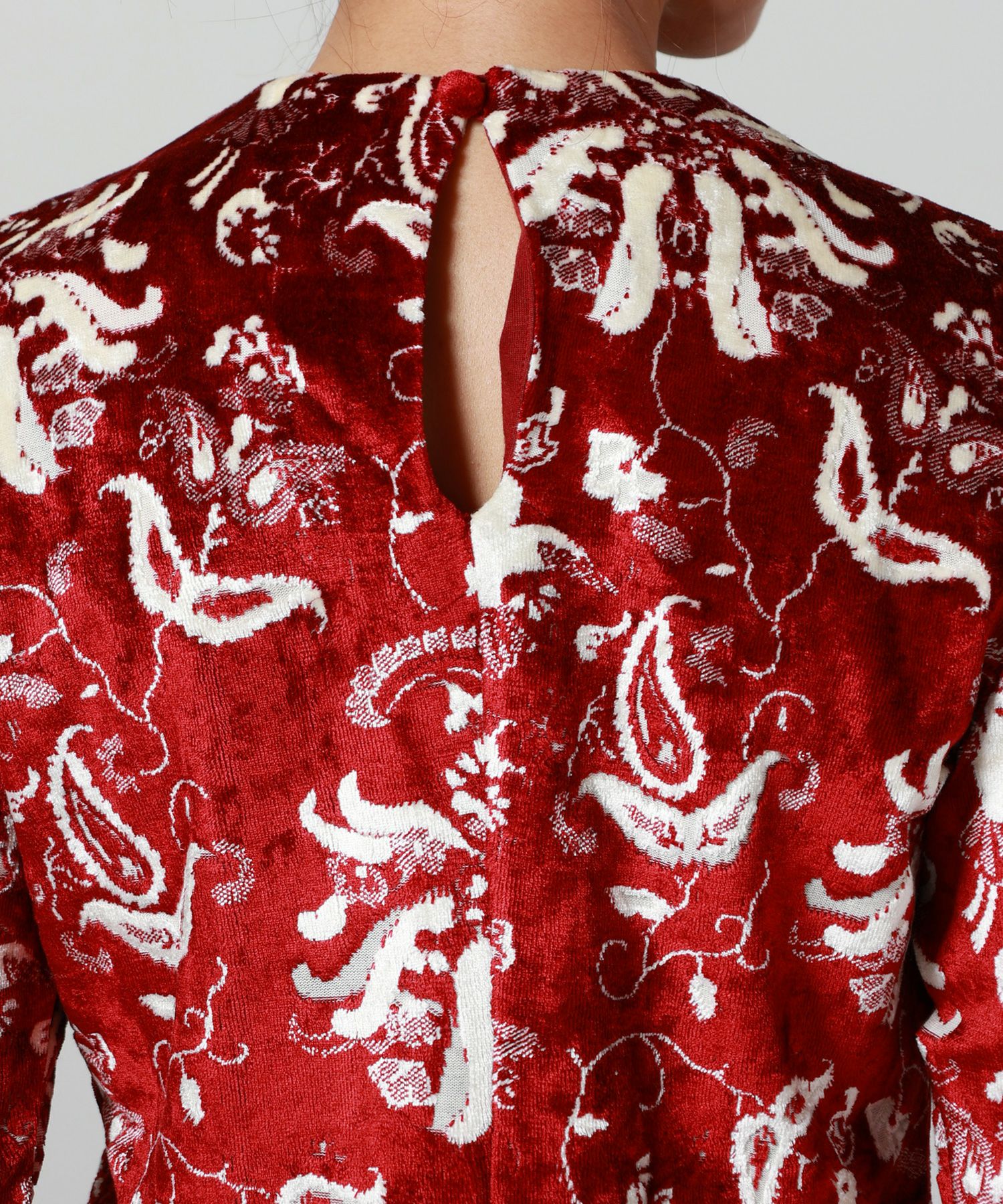 Mame Kurogouchi(マメ クロゴウチ)】 Velour Jersey Top｜PARIGOT