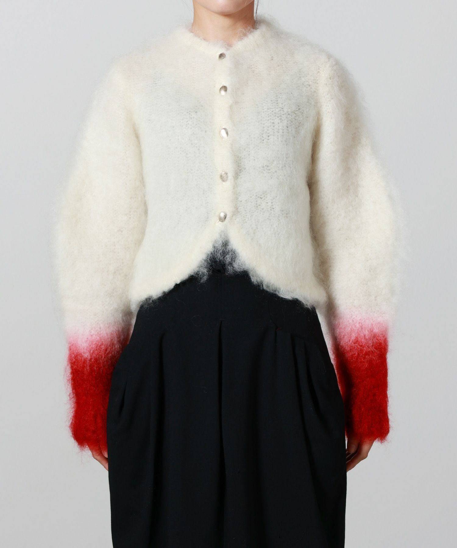 Mame Kurogouchi(マメ クロゴウチ)】 Fur Knitted Cardigan｜PARIGOT