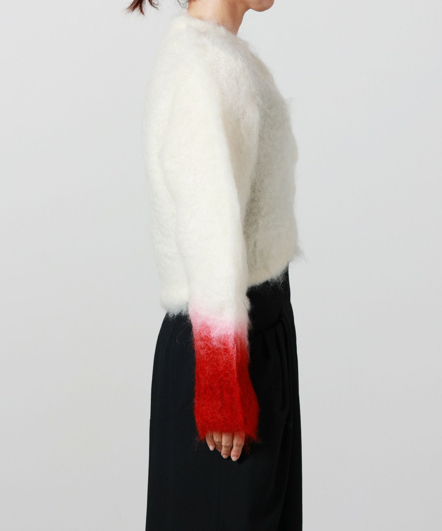 マメクロゴウチ 20AW モヘア ニット カーディガン 1 黒 WACKO MARIA/MOHAIR KNIT CARDIGAN（BLACK）［モヘアカーディガン-24