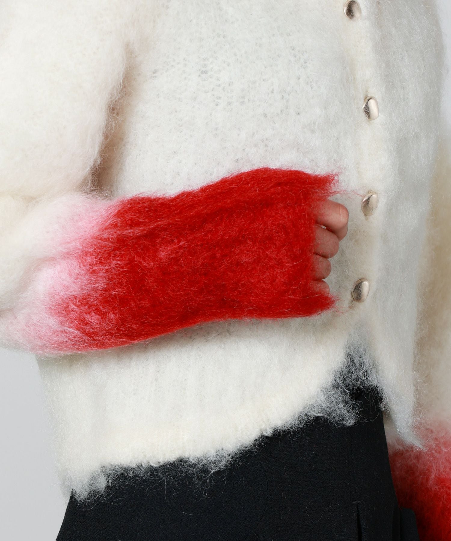 Mame Kurogouchi(マメ クロゴウチ)】 Fur Knitted Cardigan｜PARIGOT
