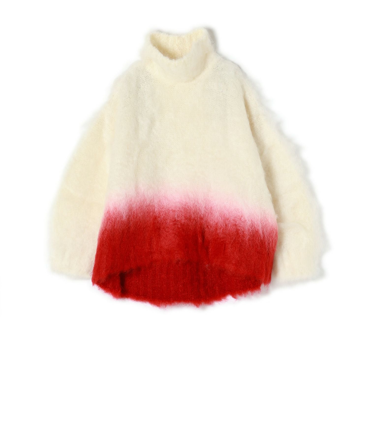 Mame Kurogouchi(マメ クロゴウチ)】 Fur Knitted High Neck Top