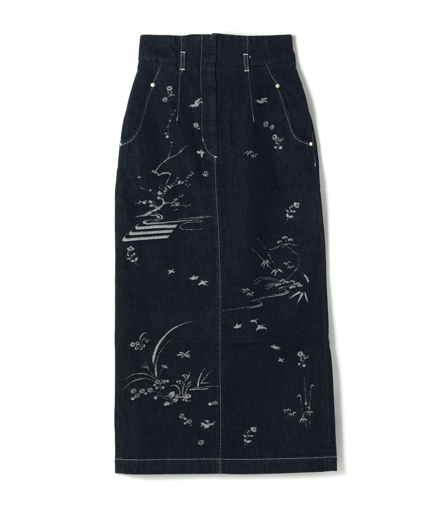 Mame Kurogouchi(マメ クロゴウチ)】 Nature Pattern Jacquard Denim