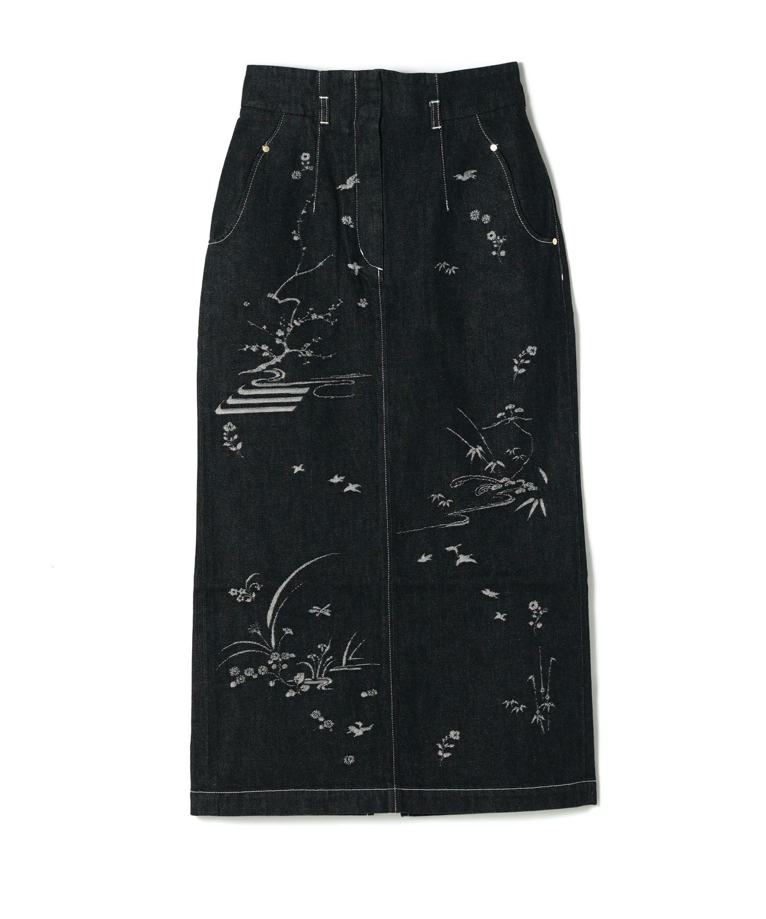 Mame Kurogouchi(マメ クロゴウチ)】 Nature Pattern Jacquard Denim