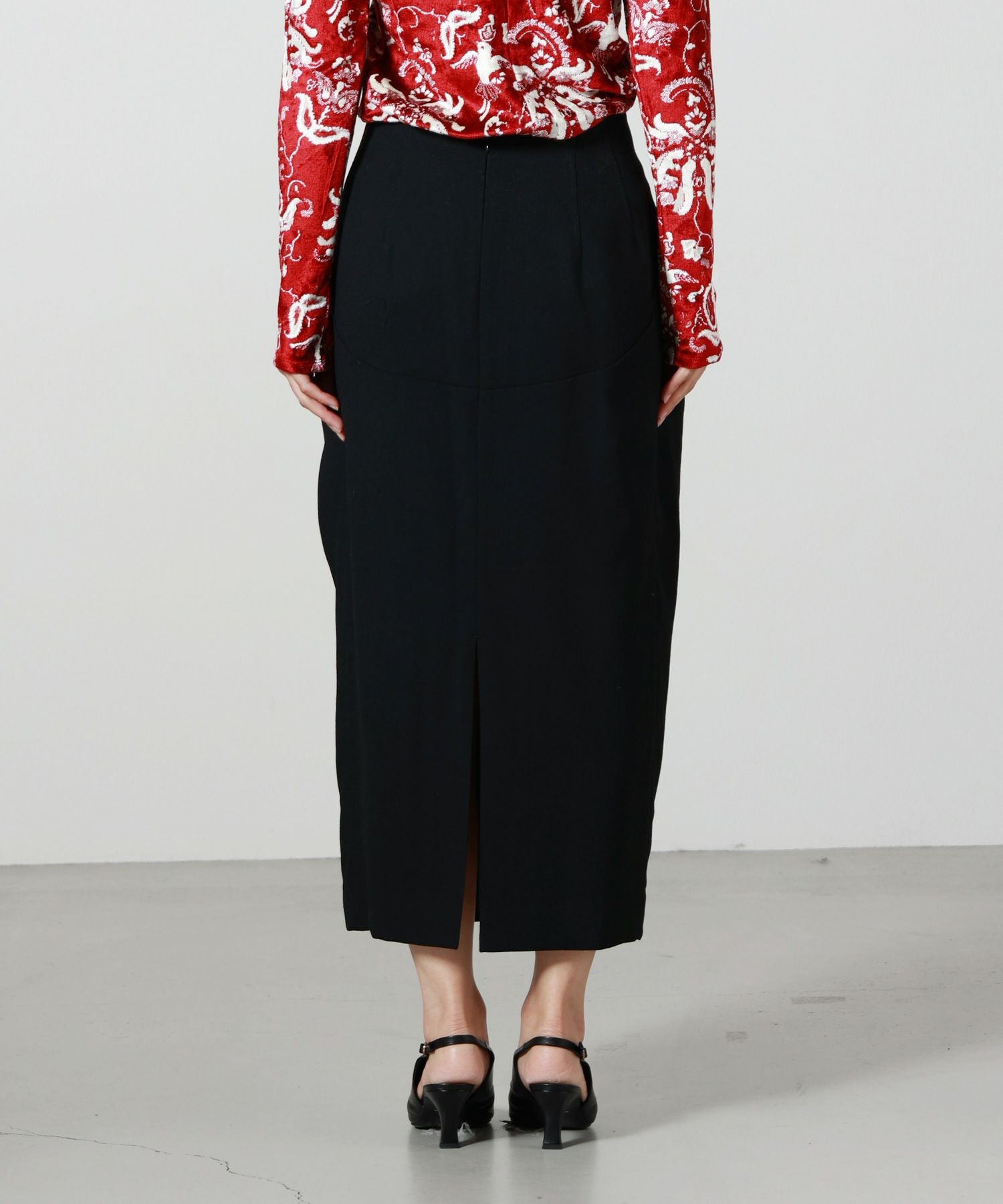 Mame Kurogouchi(マメ クロゴウチ)】 Wool Georgette High Waisted