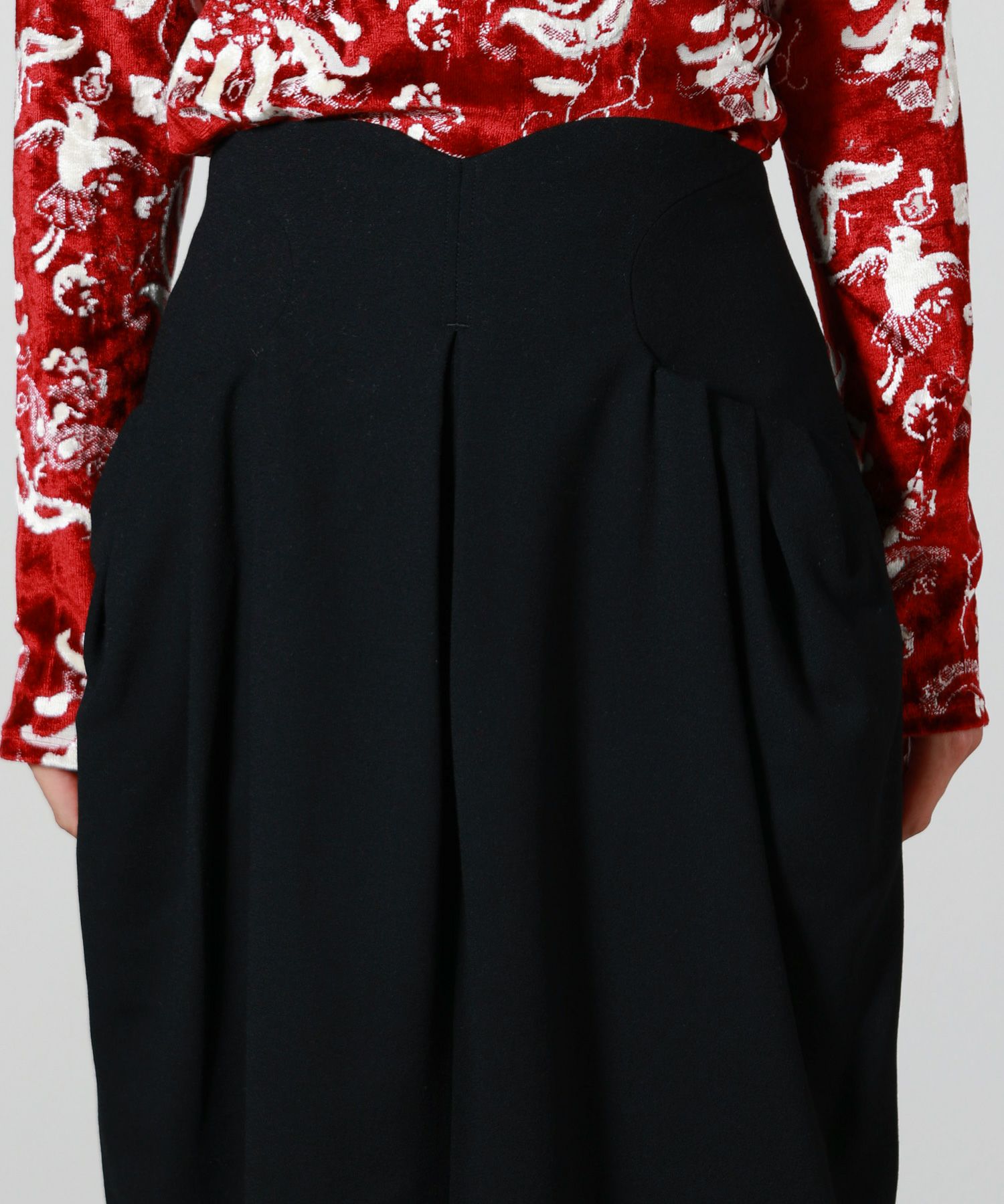 Mame Kurogouchi(マメ クロゴウチ)】 Wool Georgette High Waisted