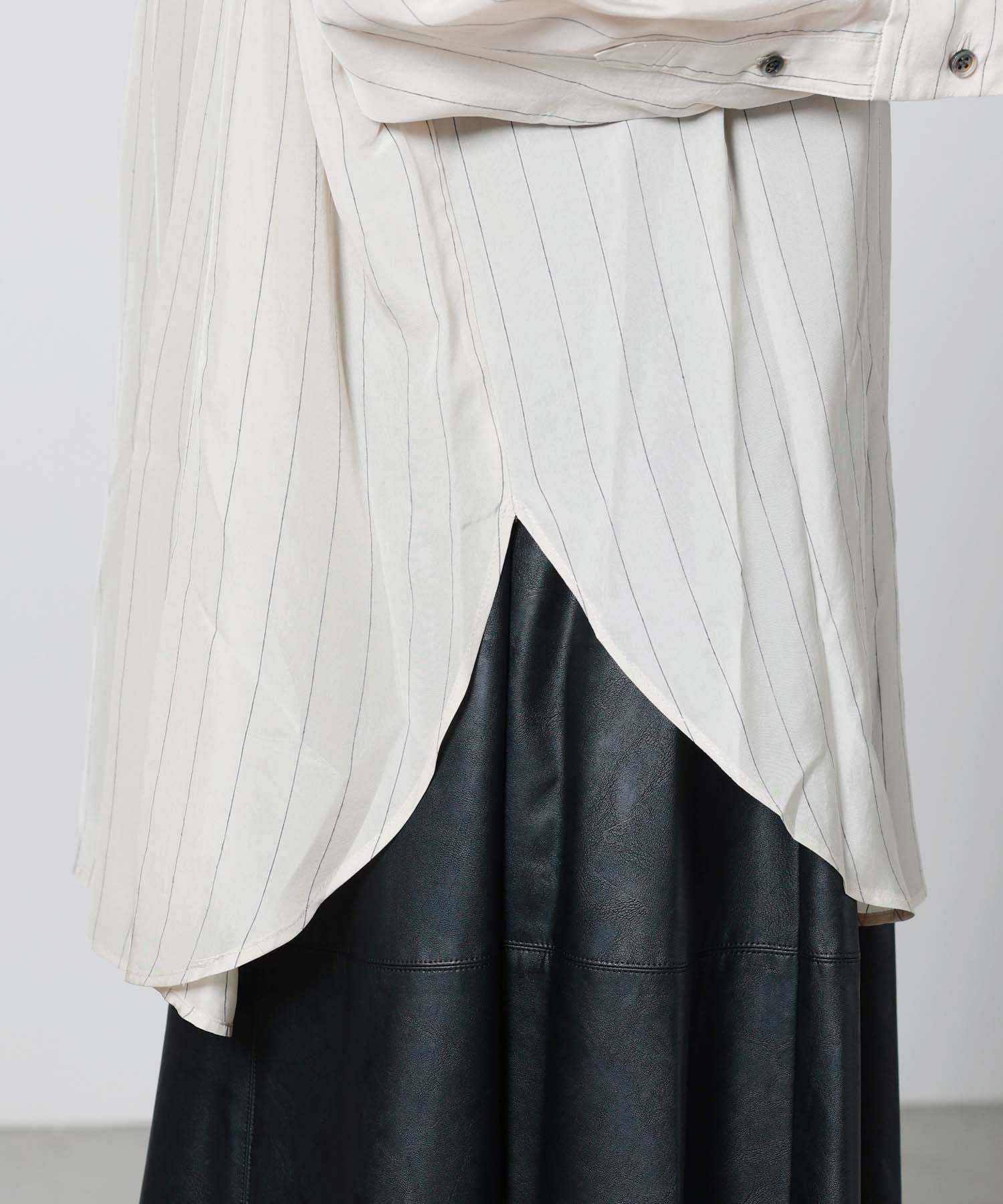 SACRA(サクラ)】 CUPRA FIBRIL STRIPE SHIRT｜PARIGOT ONLINE（パリゴ