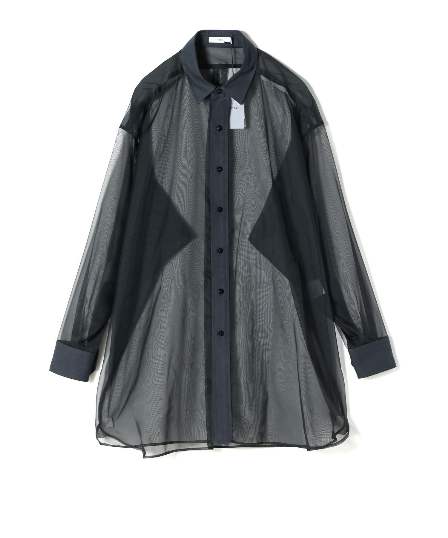 HYKE(ハイク)】 OXFORD SHIRT WITH SHEER DETAILINHG｜PARIGOT ONLINE