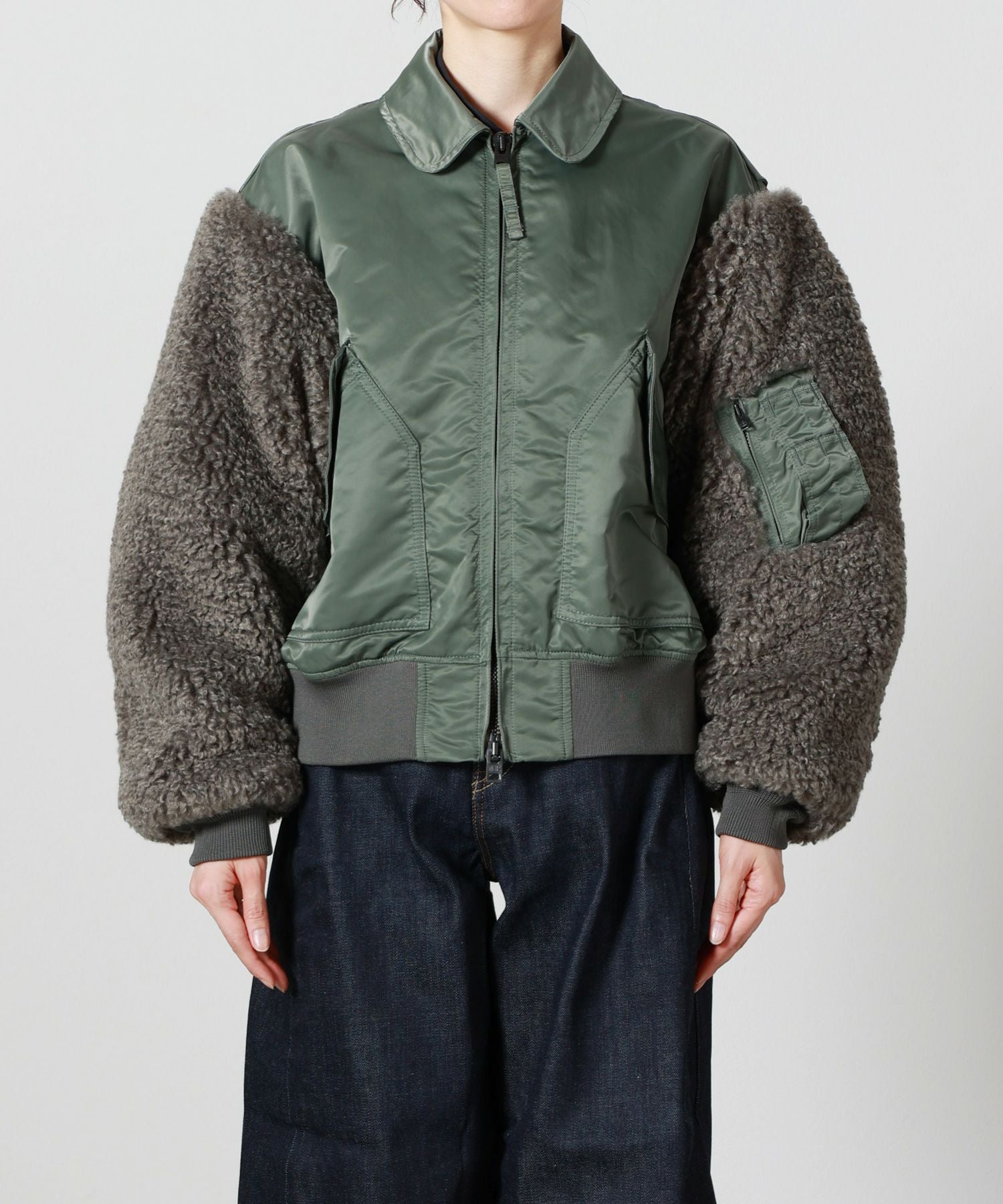 HYKE(ハイク)】 FAUX SHEARLING TYPE CWU-45/P JACKET｜PARIGOT ONLINE