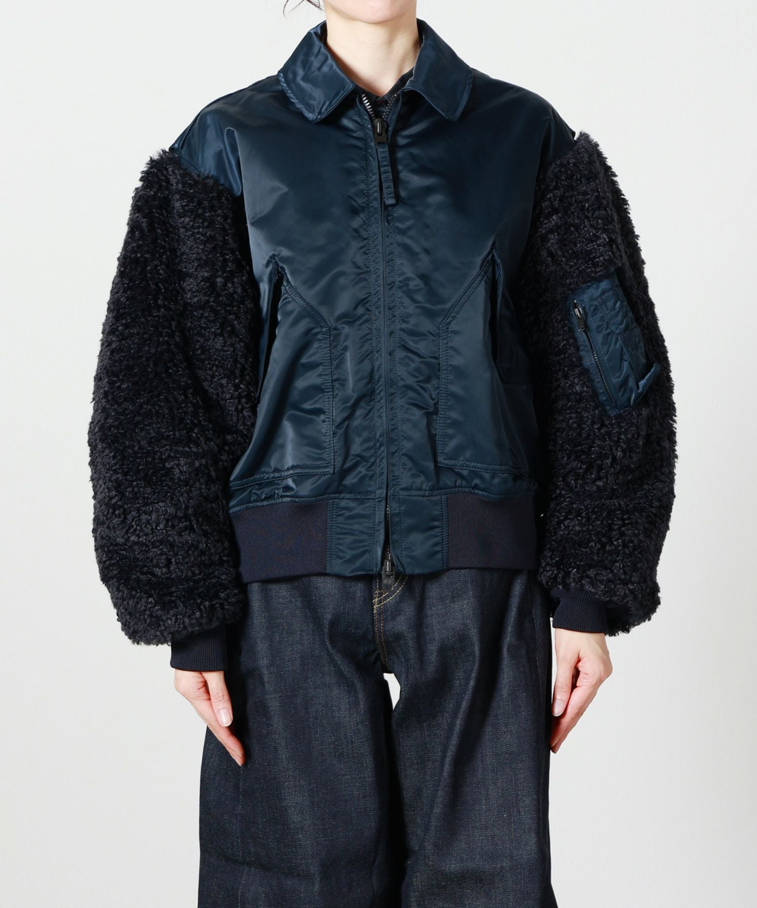HYKE(ハイク)】 FAUX SHEARLING TYPE CWU-45/P JACKET｜PARIGOT ONLINE
