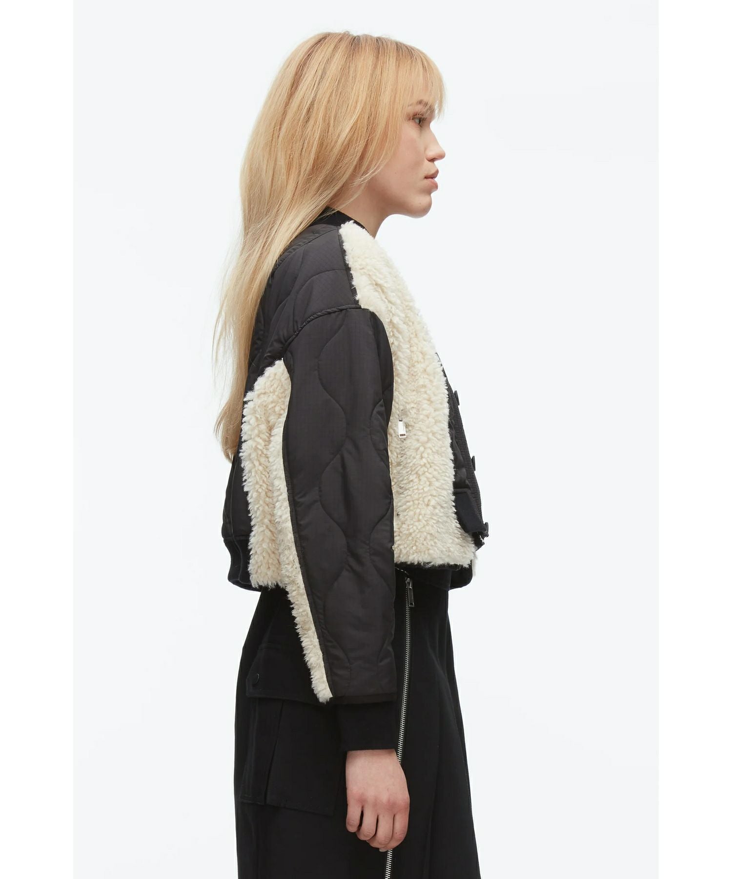 3.1 Phillip Lim(スリーワン フィリップリム)】 Cropped Sherpa Combo