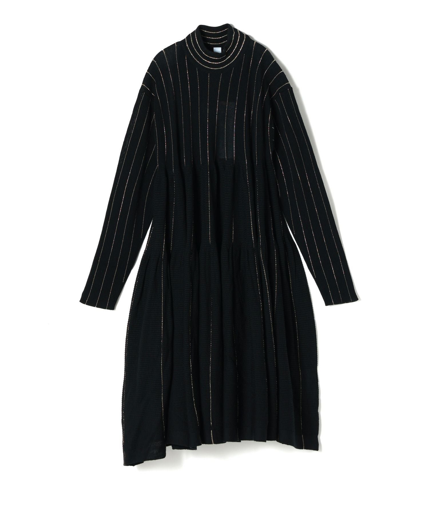 CFCL(シーエフシーエル)】 WOOL CASCADES GLITTER MOCKNECK LONG