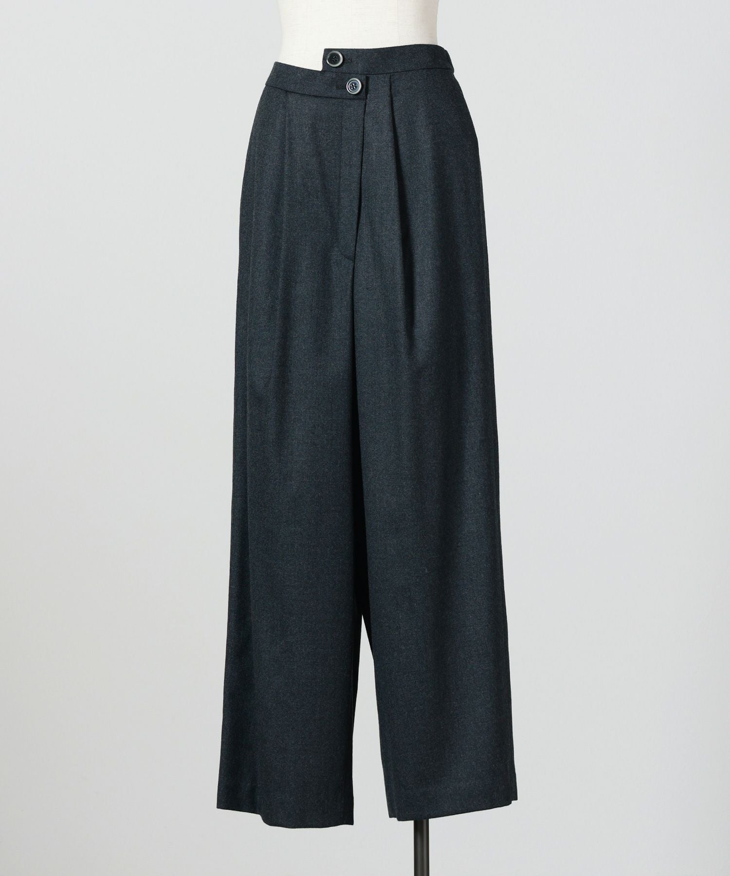 NFOLD /エンフォルド ＴＲＯＵＳＥＲＳ（３００ＥＡ１８１－２６６０） ROUND TROUSER｜34｜BLK｜TROUSERS｜ENFÖLD OFFICIAL ONLINE STORE