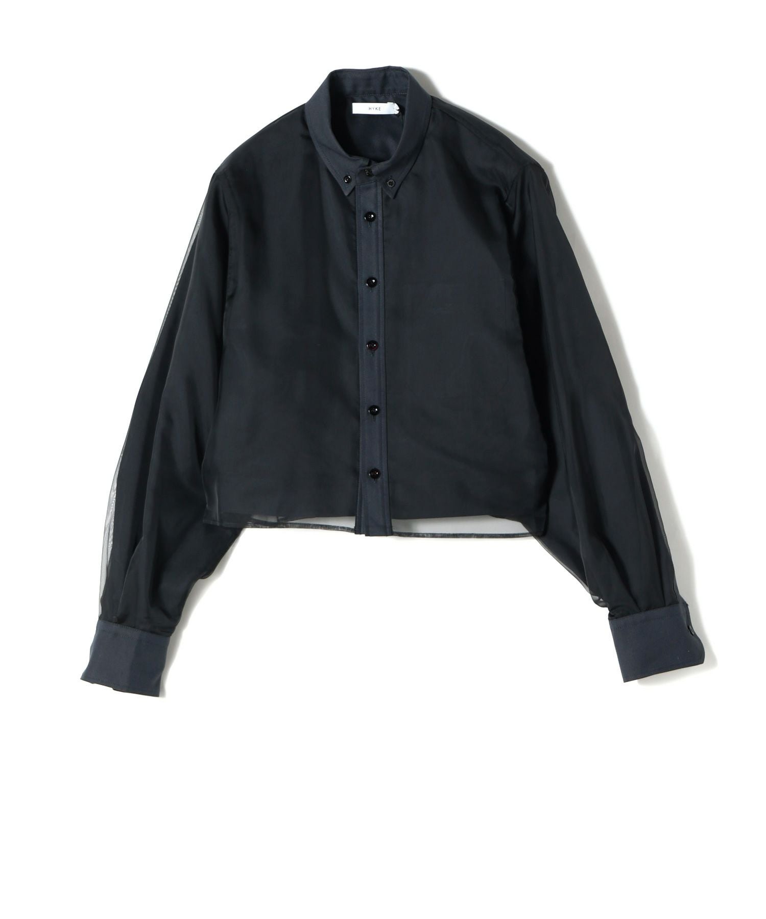 トップス HYKE LAYERED OXFORD SHEER SHIRT HYKE(ハイク)】 LAYERED OXFORD SHEER SHIRT｜PARIGOT ONLINE（パリゴ