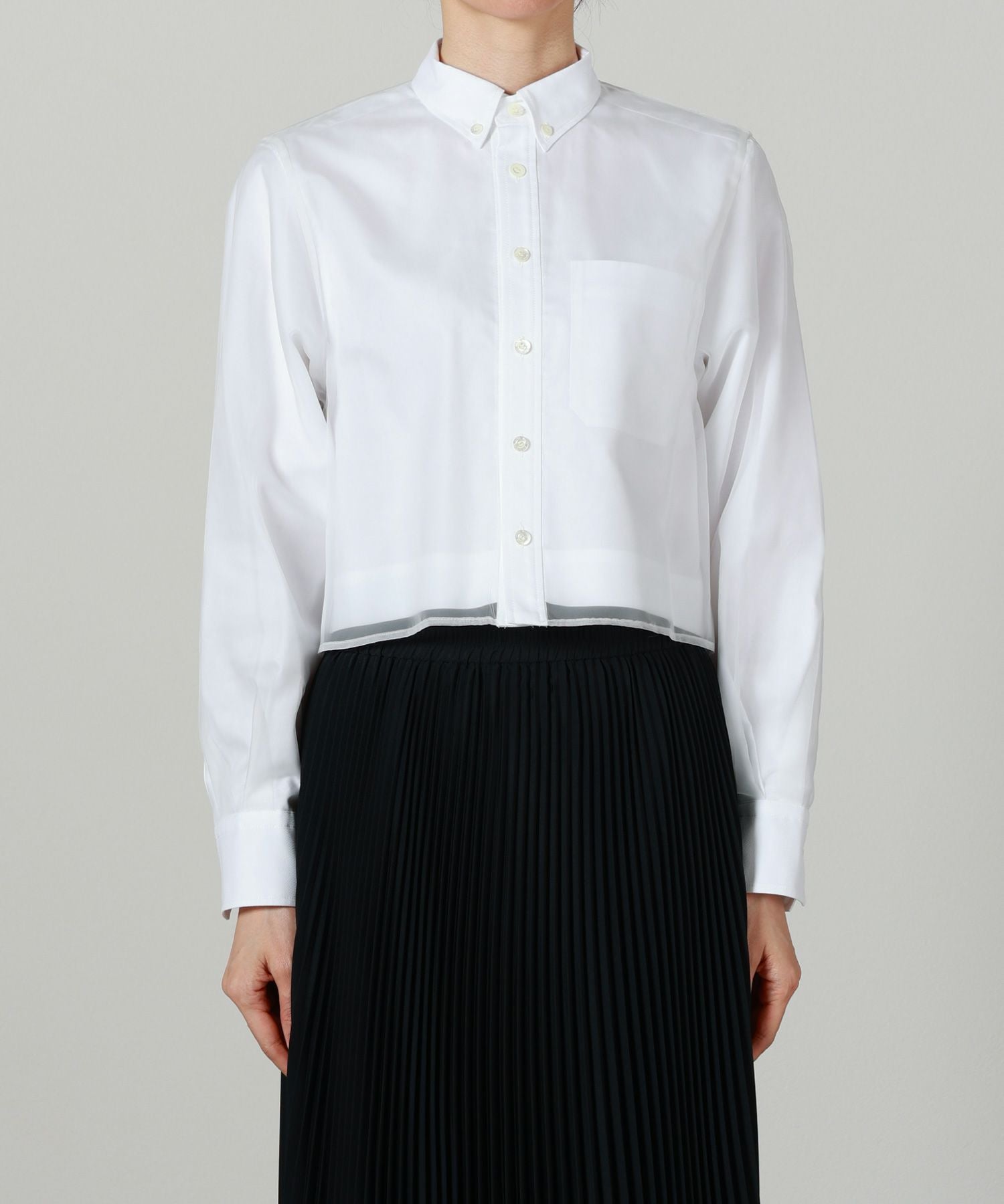 HYKE(ハイク)】 LAYERED OXFORD SHEER SHIRT｜PARIGOT ONLINE（パリゴ