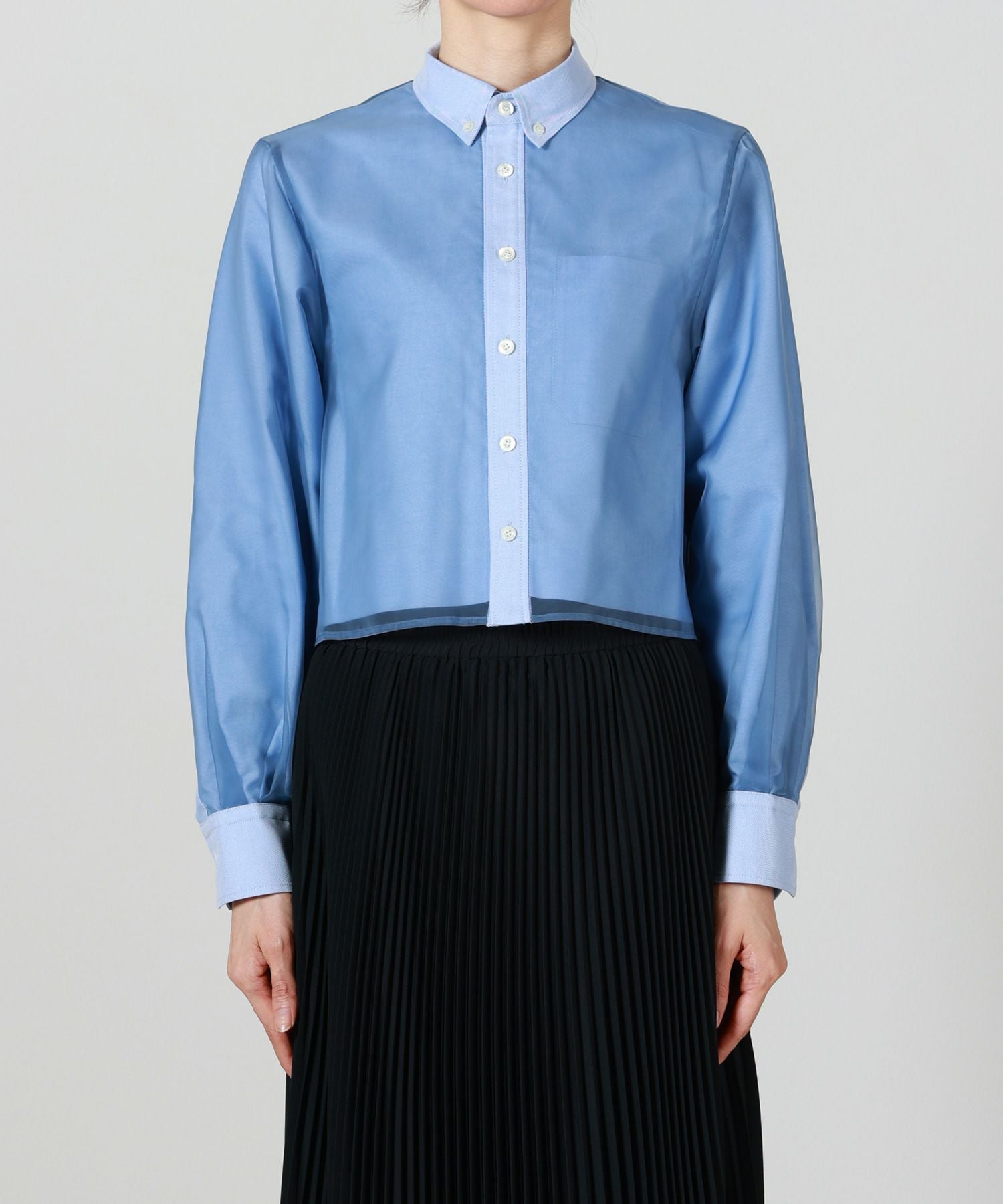 HYKE(ハイク)】 LAYERED OXFORD SHEER SHIRT｜PARIGOT ONLINE（パリゴ