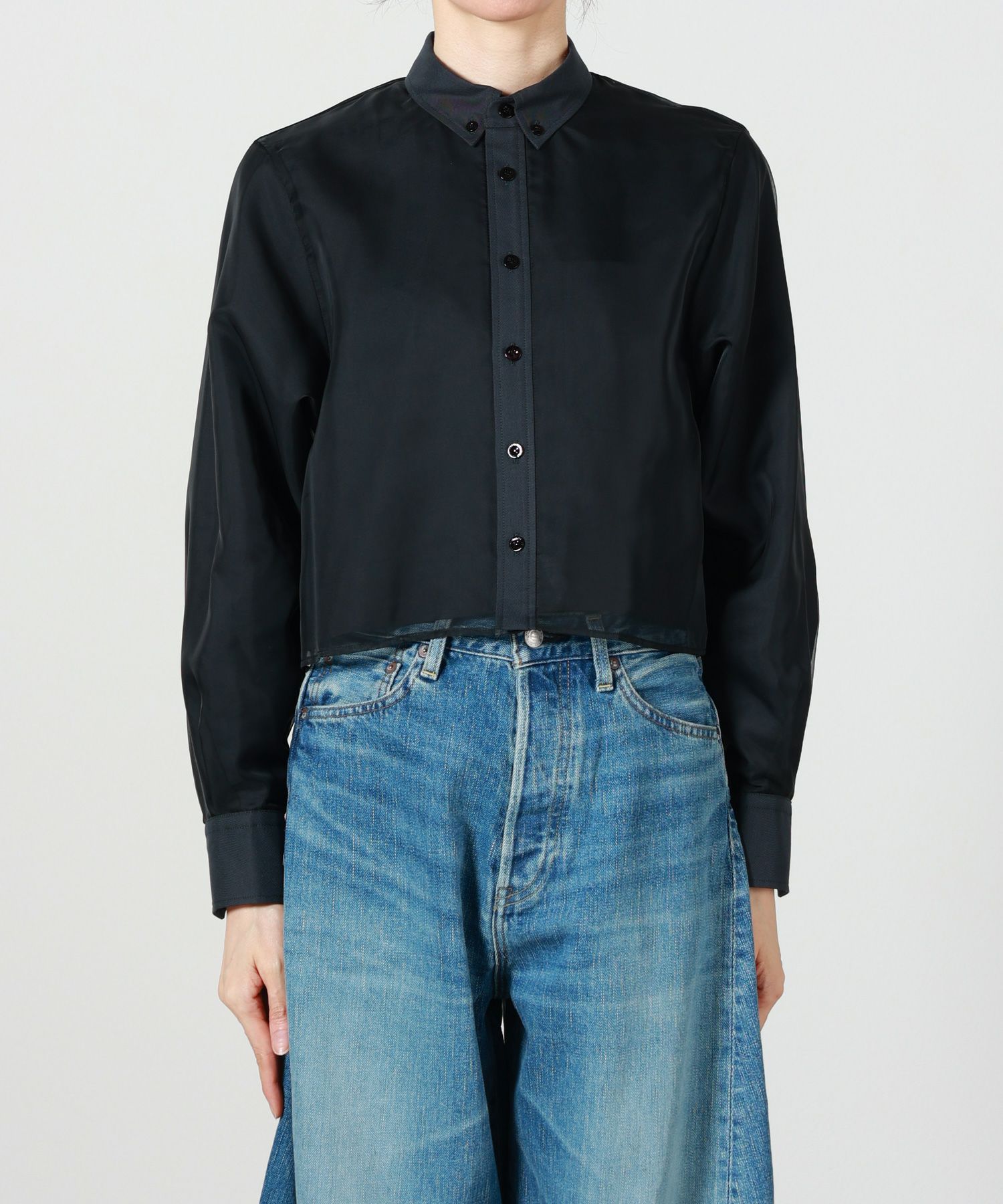 HYKE(ハイク)】 LAYERED OXFORD SHEER SHIRT｜PARIGOT ONLINE（パリゴ