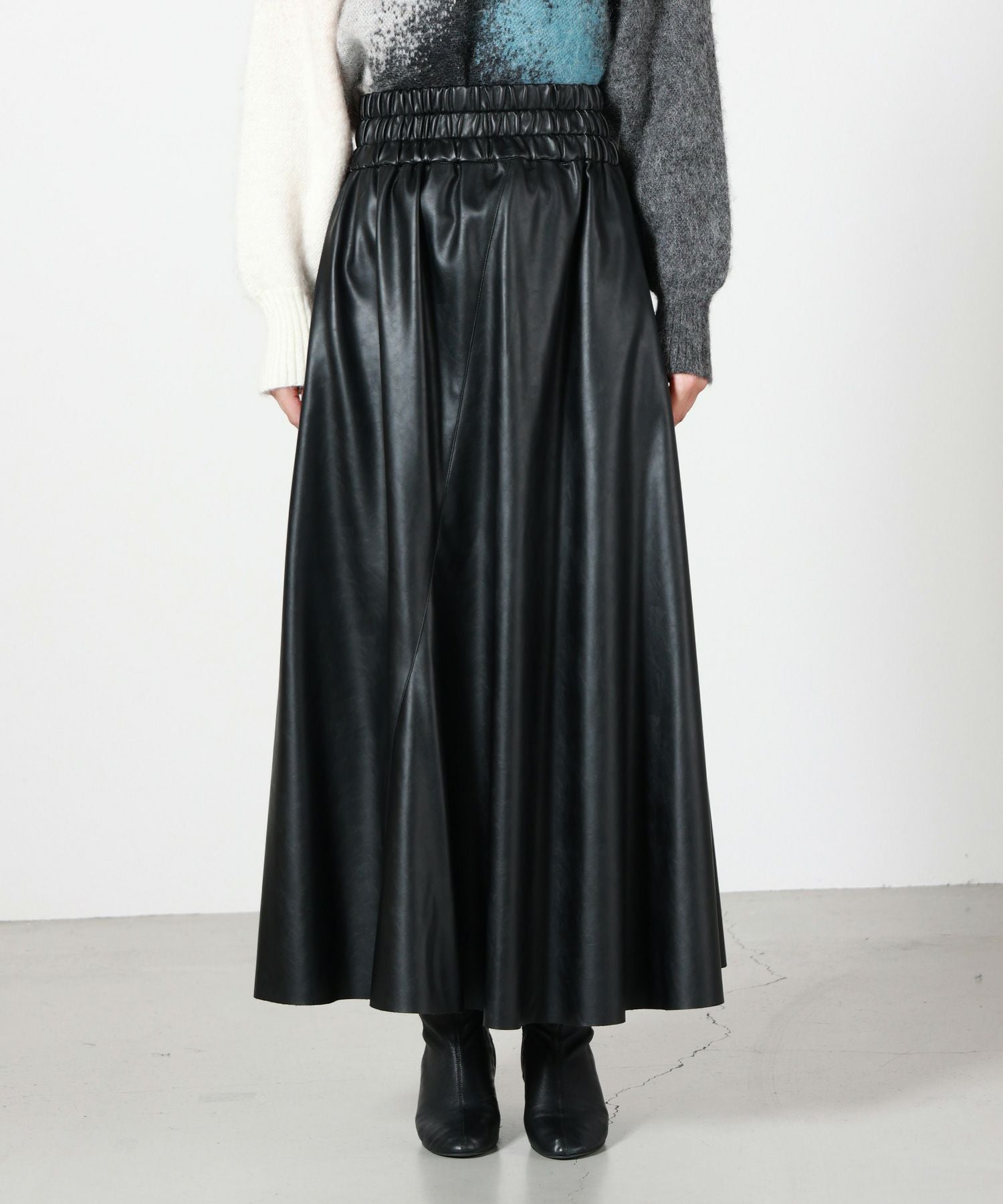 AKIRANAKA(アキラナカ)】 Paz gather waist skirt｜PARIGOT ONLINE