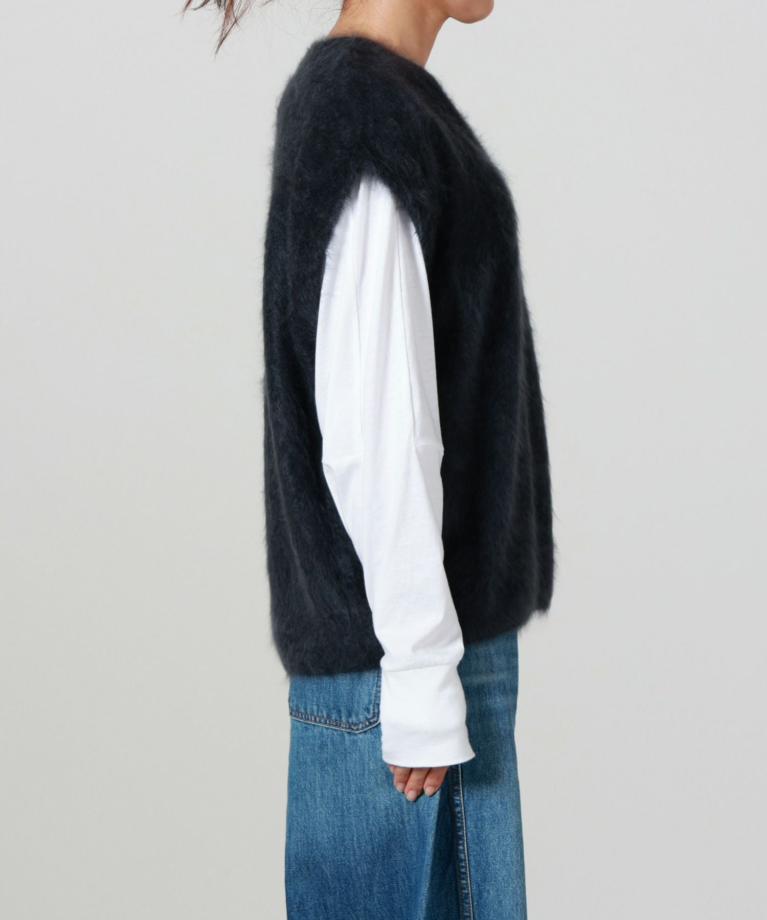 ATON(エイトン)】 ROYAL CASHMERE FUR | VEST｜PARIGOT ONLINE（パリゴ