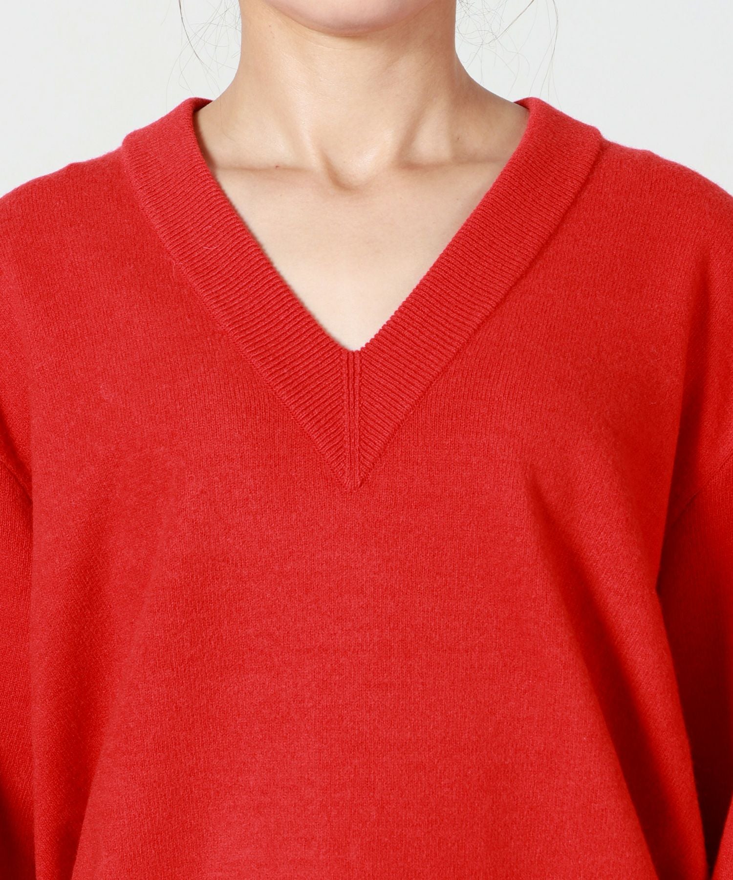 ATON(エイトン)】 MERINO COLLEGE KNIT | V-NECK SWEATER｜PARIGOT