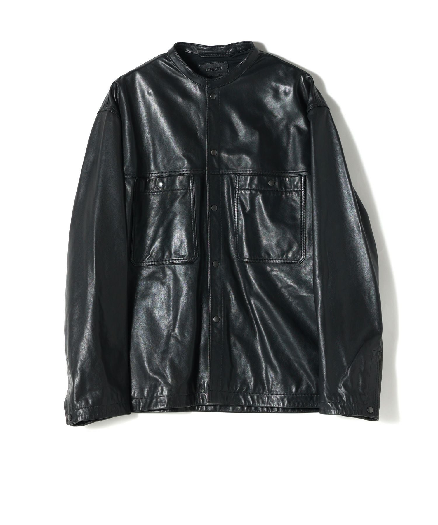 LEMAIRE(ルメール)】 LEATHER COLLARSTAND OVERSHIRT｜PARIGOT ONLINE