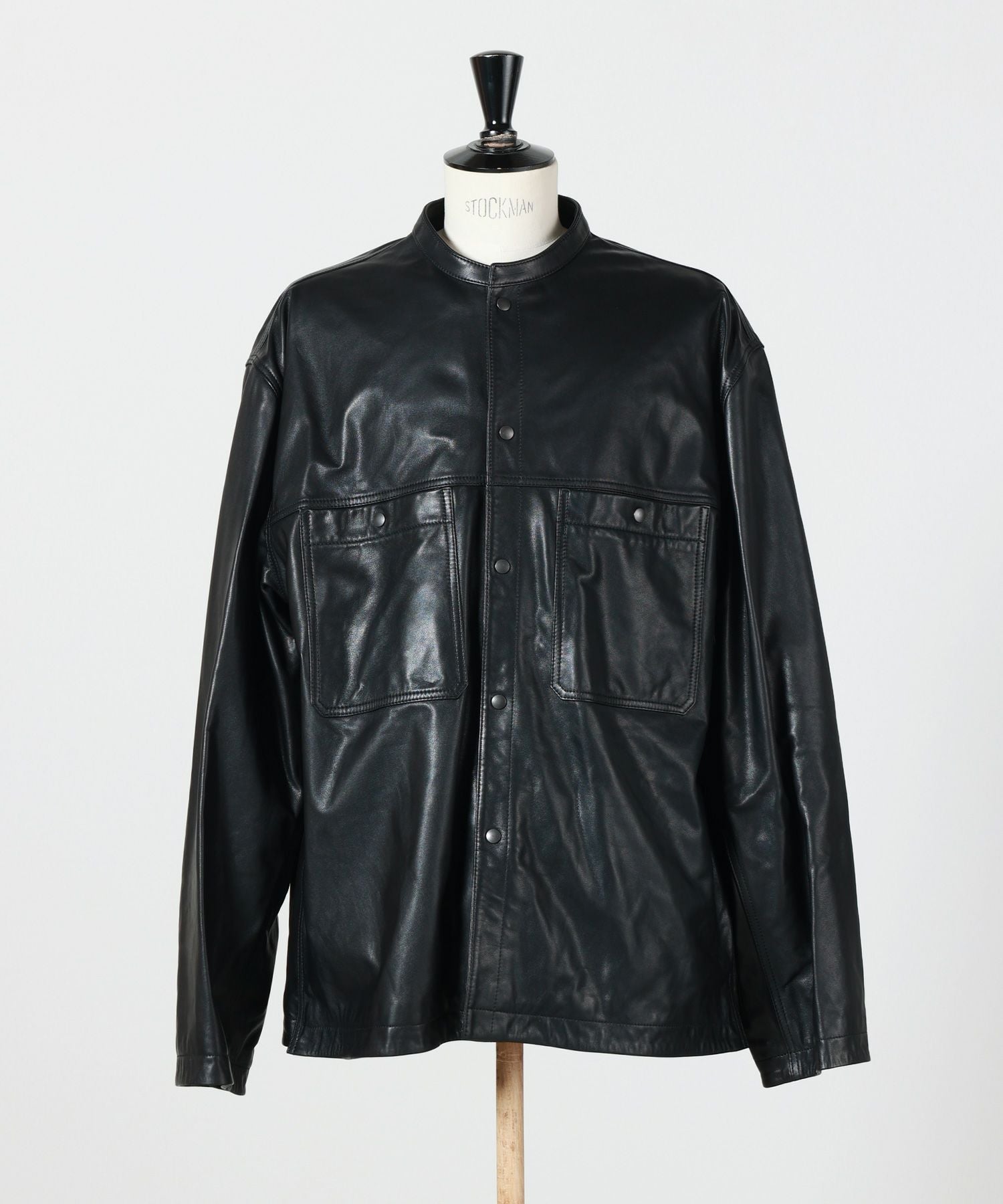 LEMAIRE(ルメール)】 LEATHER COLLARSTAND OVERSHIRT｜PARIGOT ONLINE