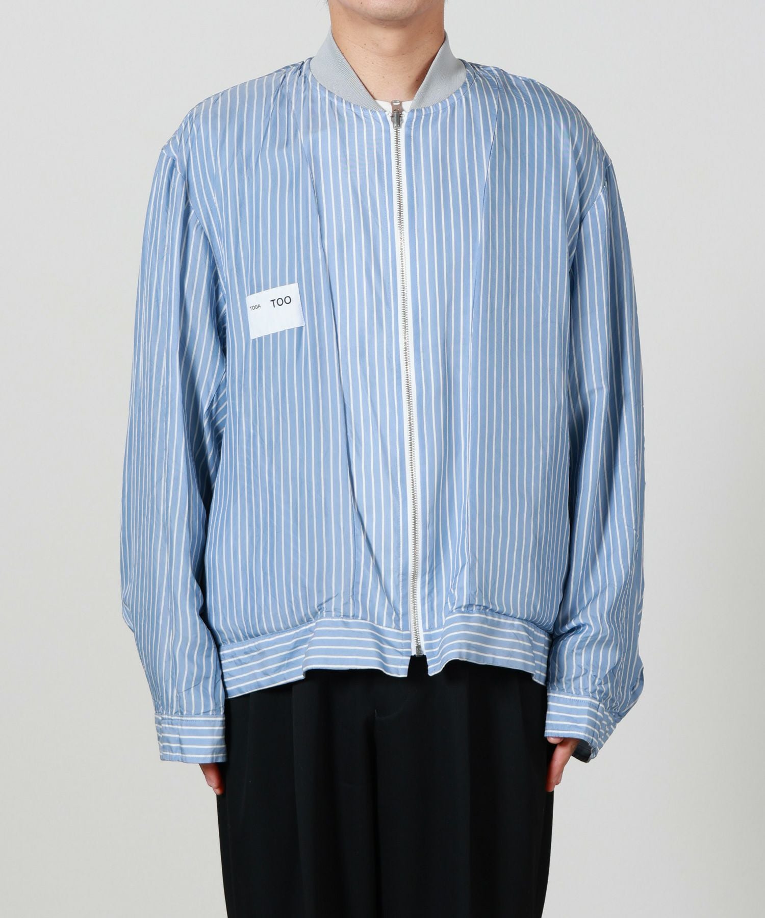 TOGA VIRILIS(トーガ ビリリース)】 CUPRA STRIPE BLOUSON TOGA VIRILIS(トーガ ビリリース)】 CUPRA STRIPE BLOUSON