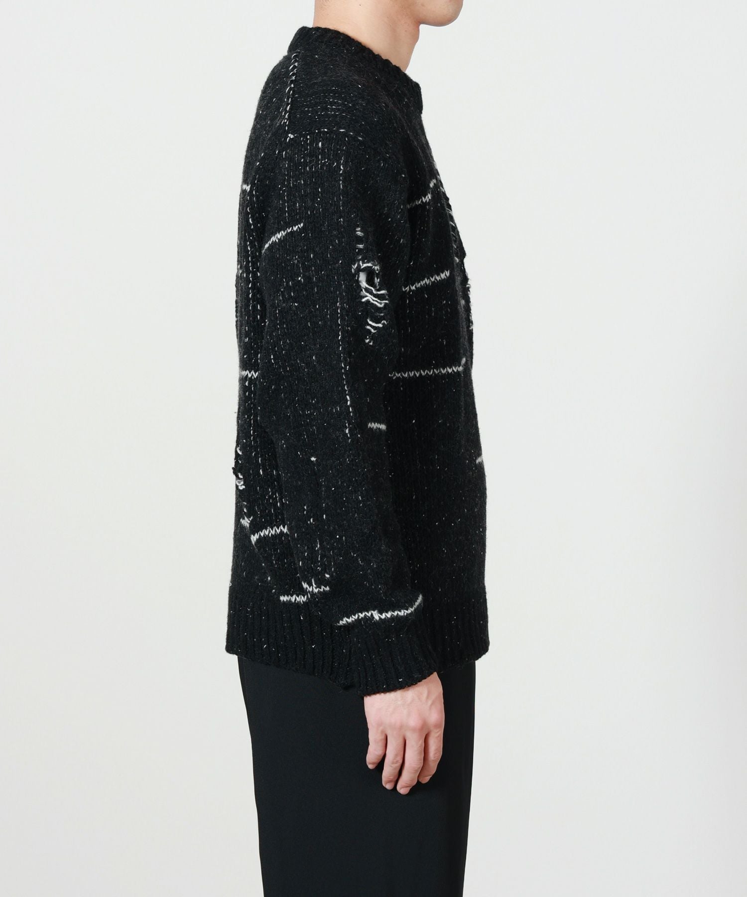 YOKE(ヨーク)】Damaged Crewneck Sweater｜PARIGOT ONLINE（パリゴ