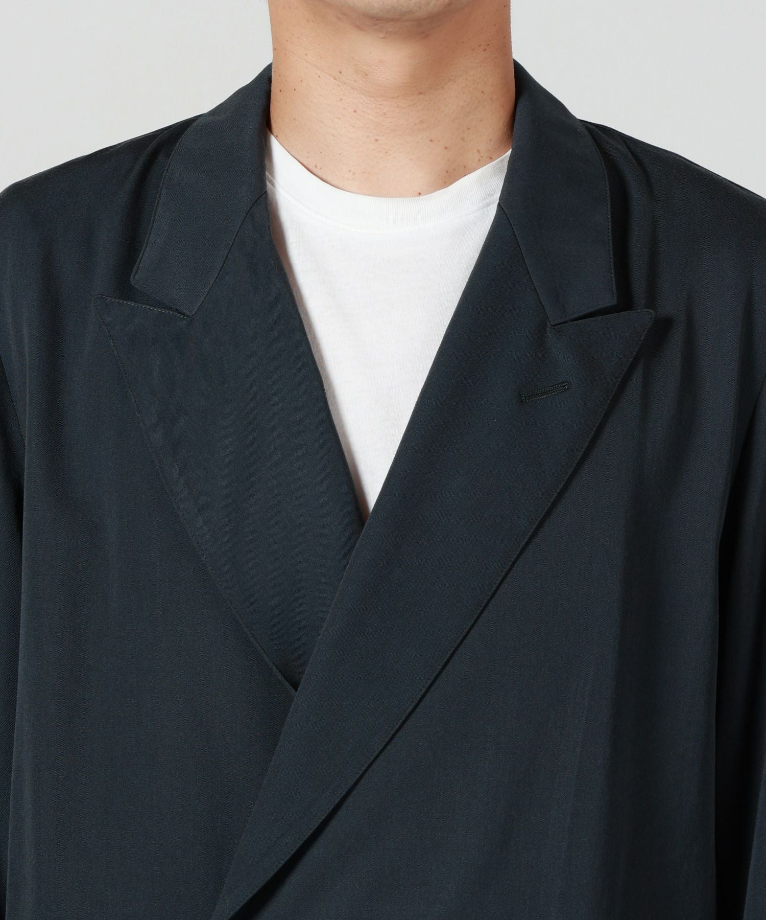 YOKE(ヨーク)】Wool Washer Twill Double Breasted Jacket｜PARIGOT