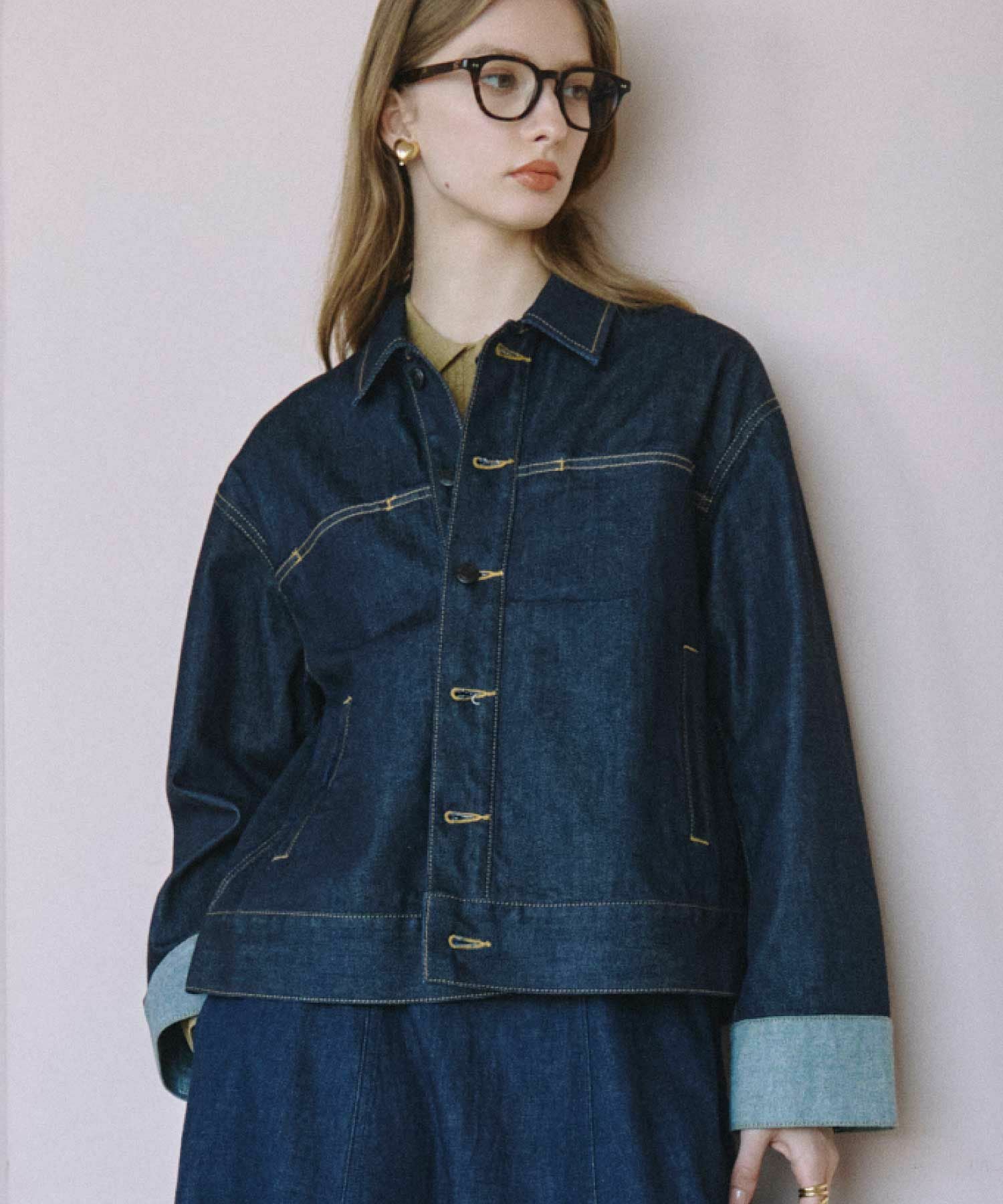 JAPAN DENIMジャパンデニムBICOLOR SLEEVE JACKET JAPAN DENIM(ジャパンデニム)】 BICOLOR SLEEVE JACKET｜PARIGOT