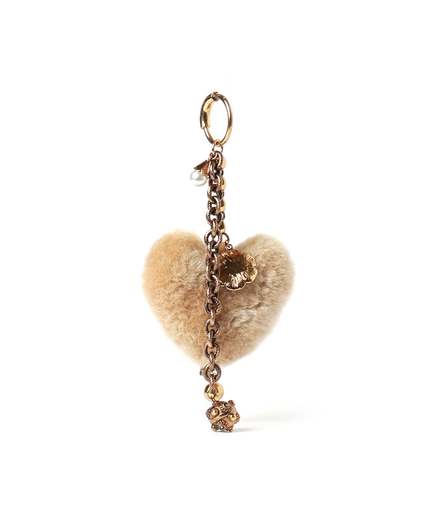 Chloe(クロエ)】 ブラス製Chloe Symbols Heart Shearling バッグ