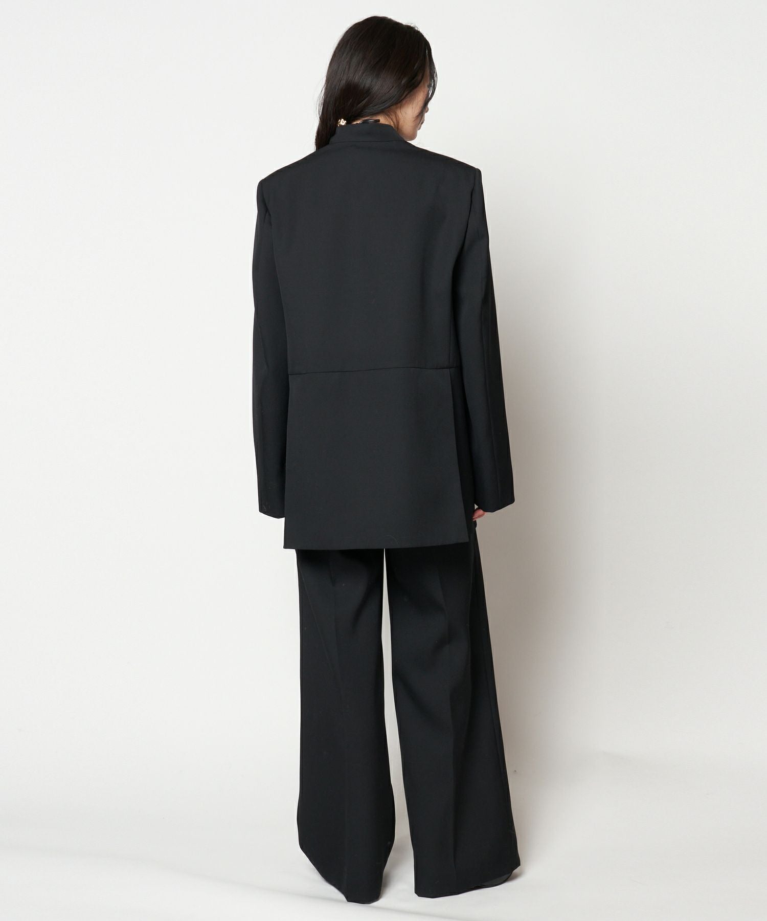 HARUNOBUMURATA(ハルノブムラタ)】 HARU - COLLARLESS WOOL TAILORED