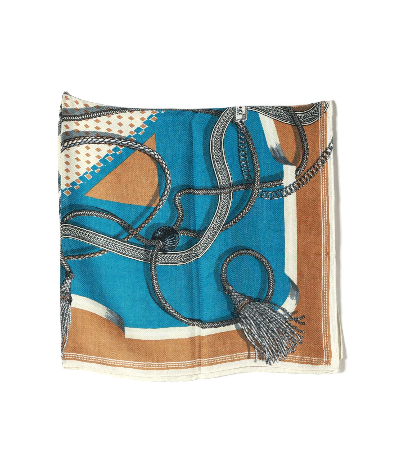 manipuri(マニプリ)】 ＜ウールシルクストールヘリンボーン織120