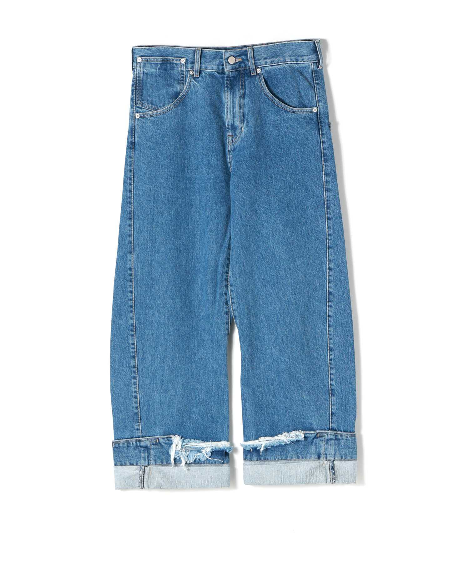 MARINA YEE(マリナイー)】 DEANBLUE OVERSIZED JEANS TROUSERS