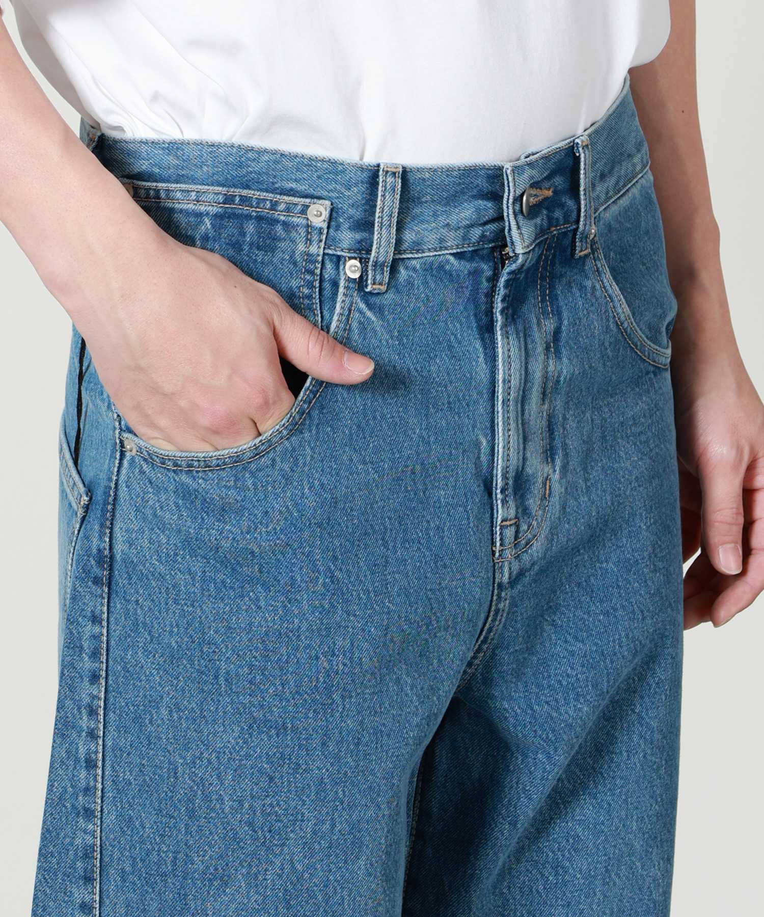 MARINA YEE(マリナイー)】 DEANBLUE OVERSIZED JEANS TROUSERS